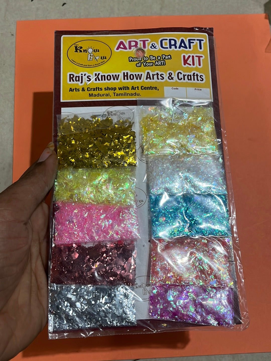 Multicolor flakes 12 in 1 for resin art