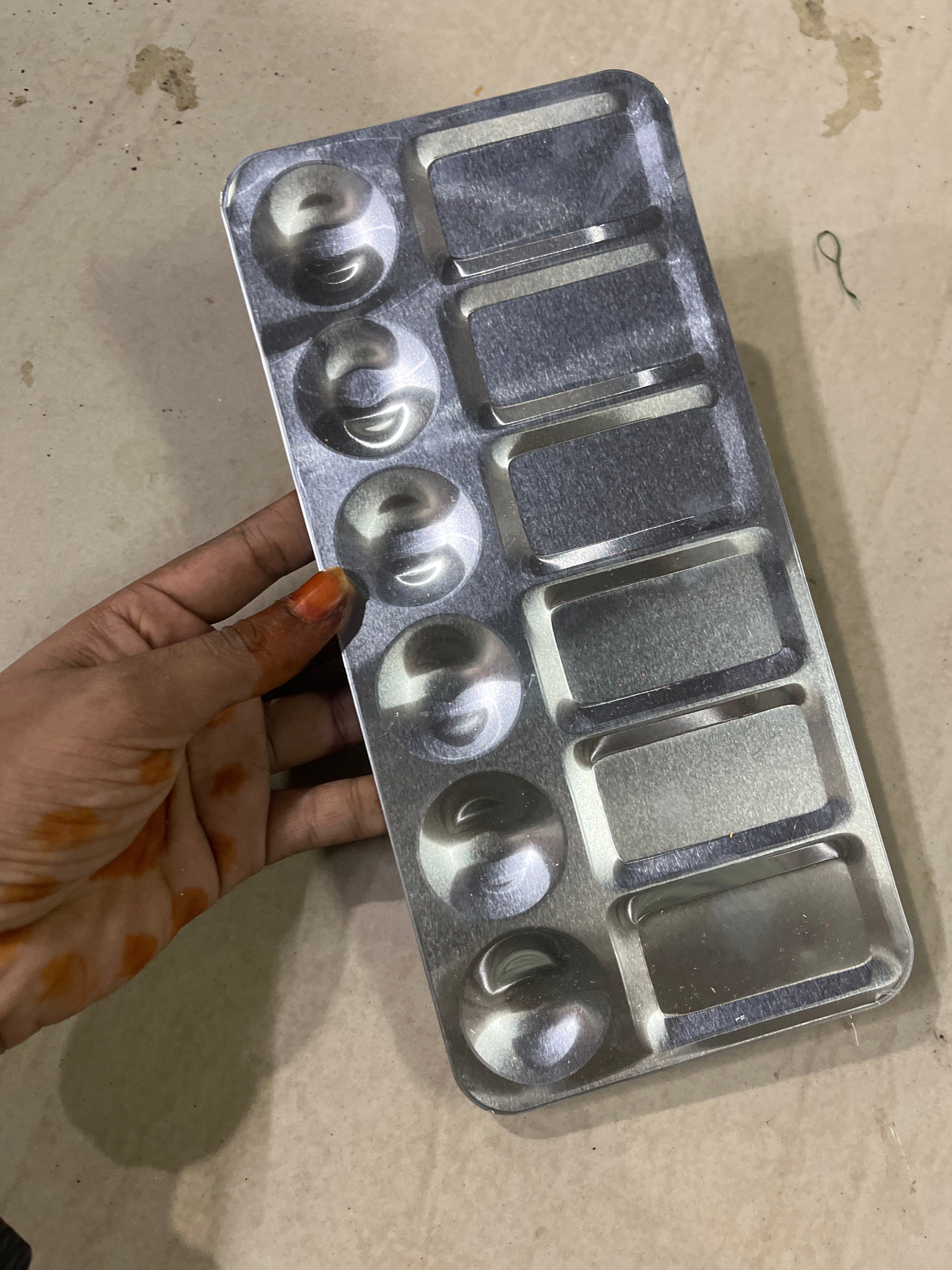 Silver  painting pallet