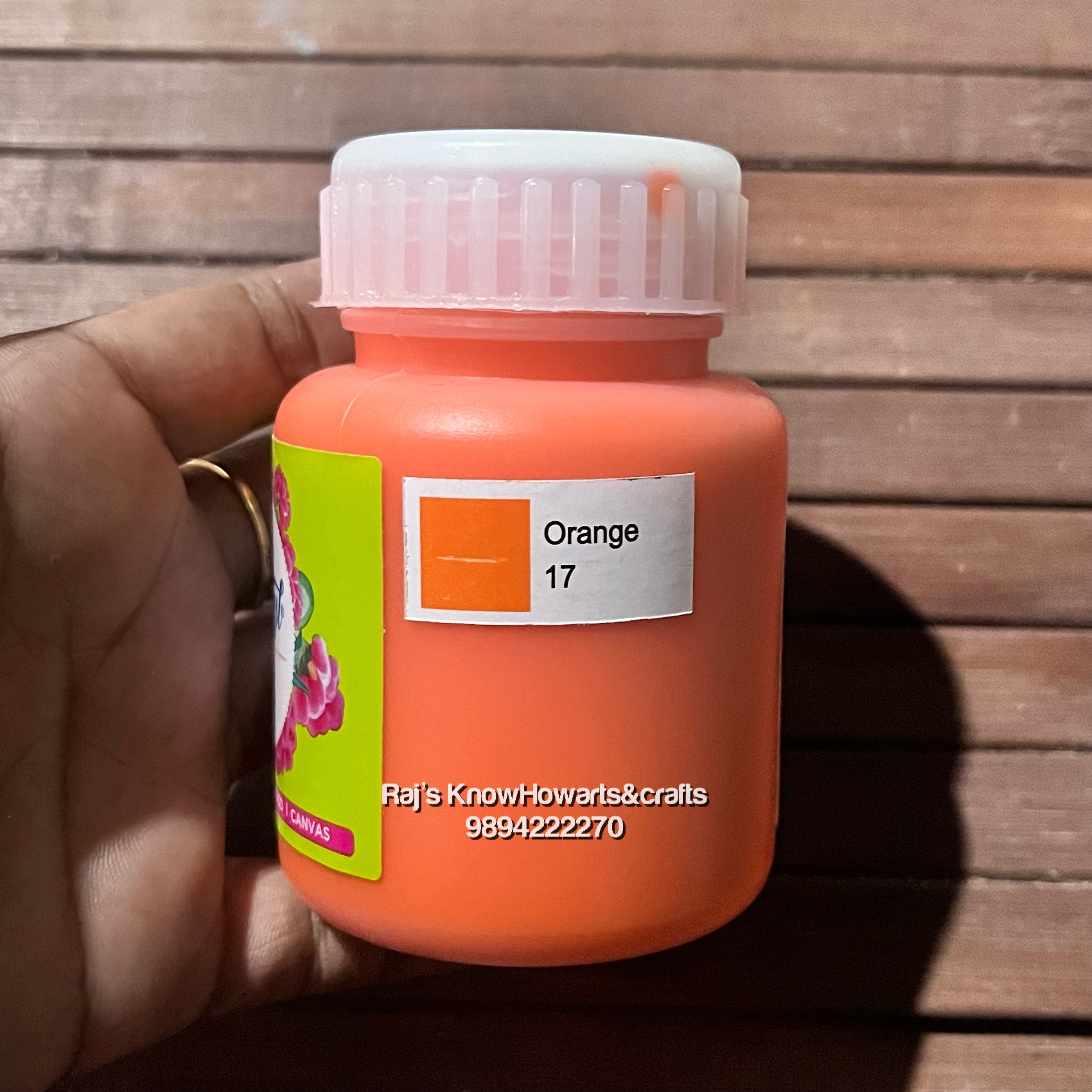 Orange 100ml fevicryl Acrylic color -1 bottle