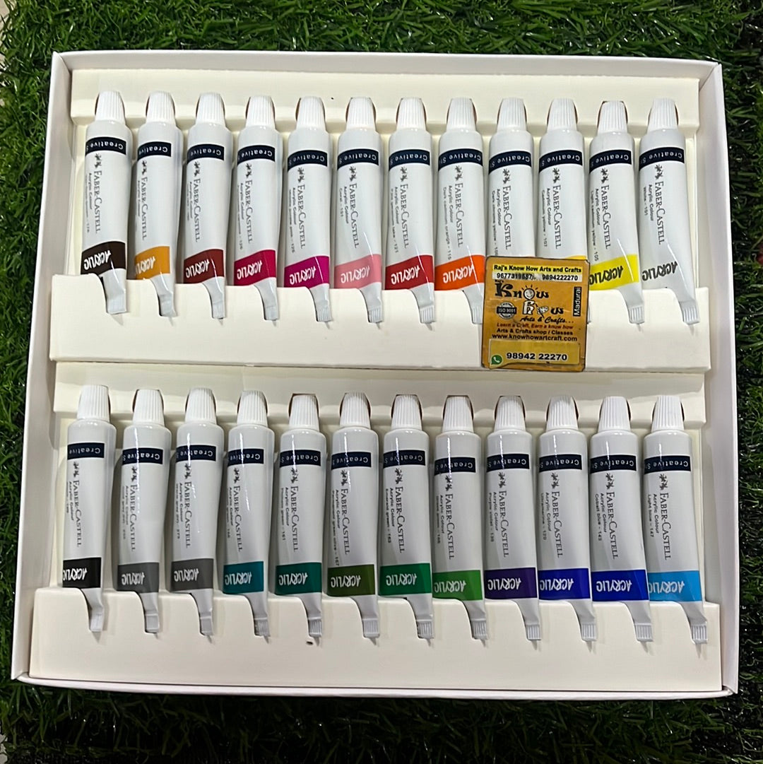 24 Acrylic colours - Faber Castell