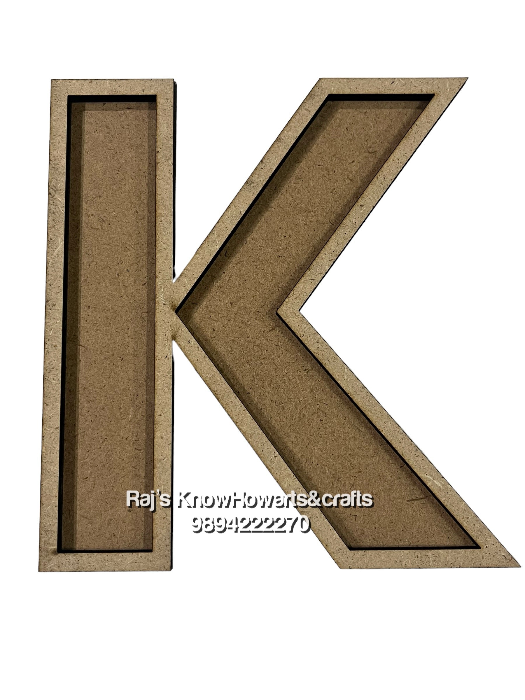 K-6inch 3d Mdf cutout alphabet