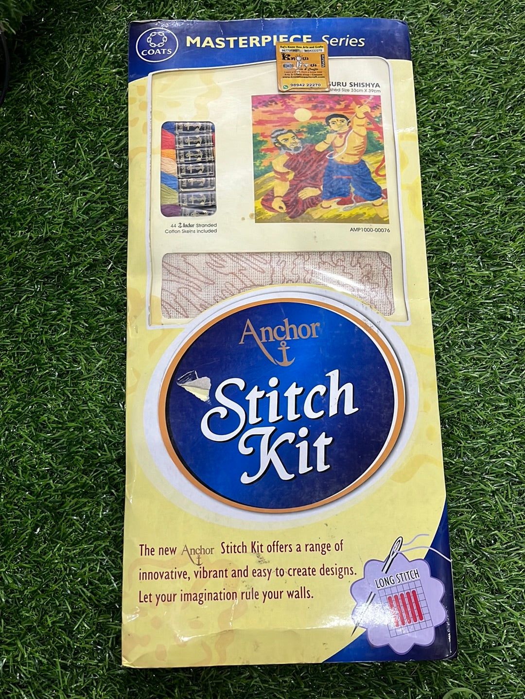 Anchor stitch embroidery kit guru shirts  finished size 33cm x 39cm