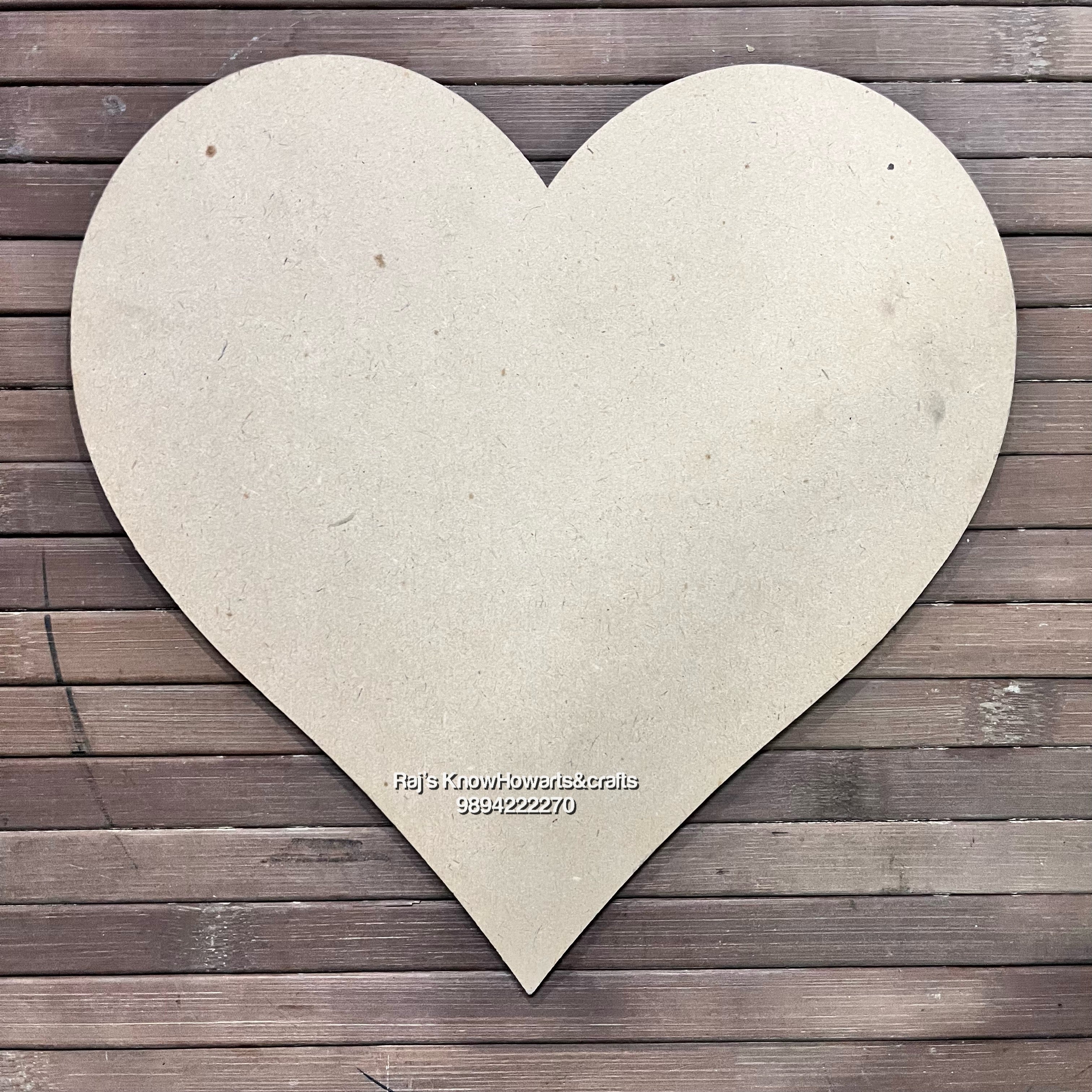 MDF Heart 8 inch