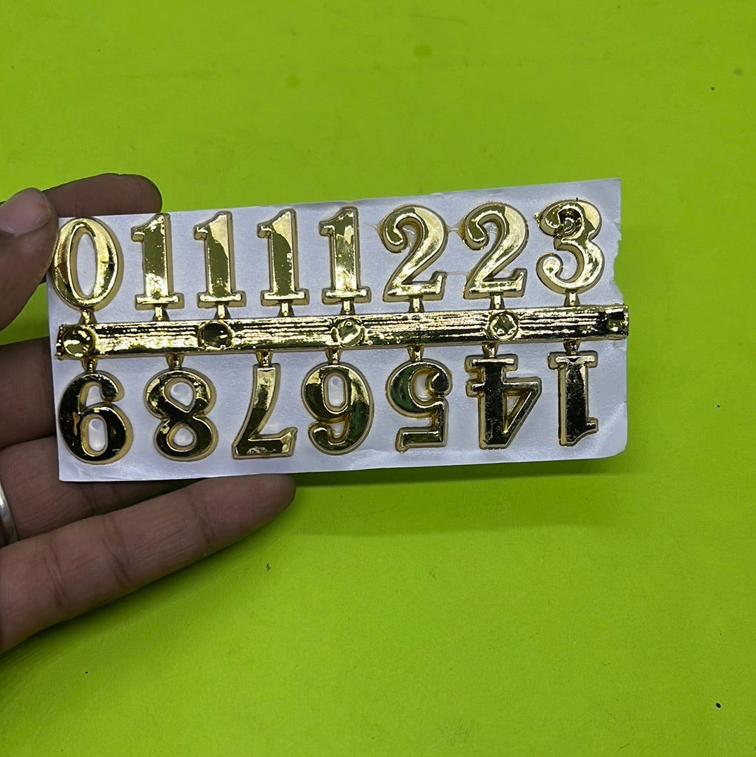 Gold arabic numbers medium  size