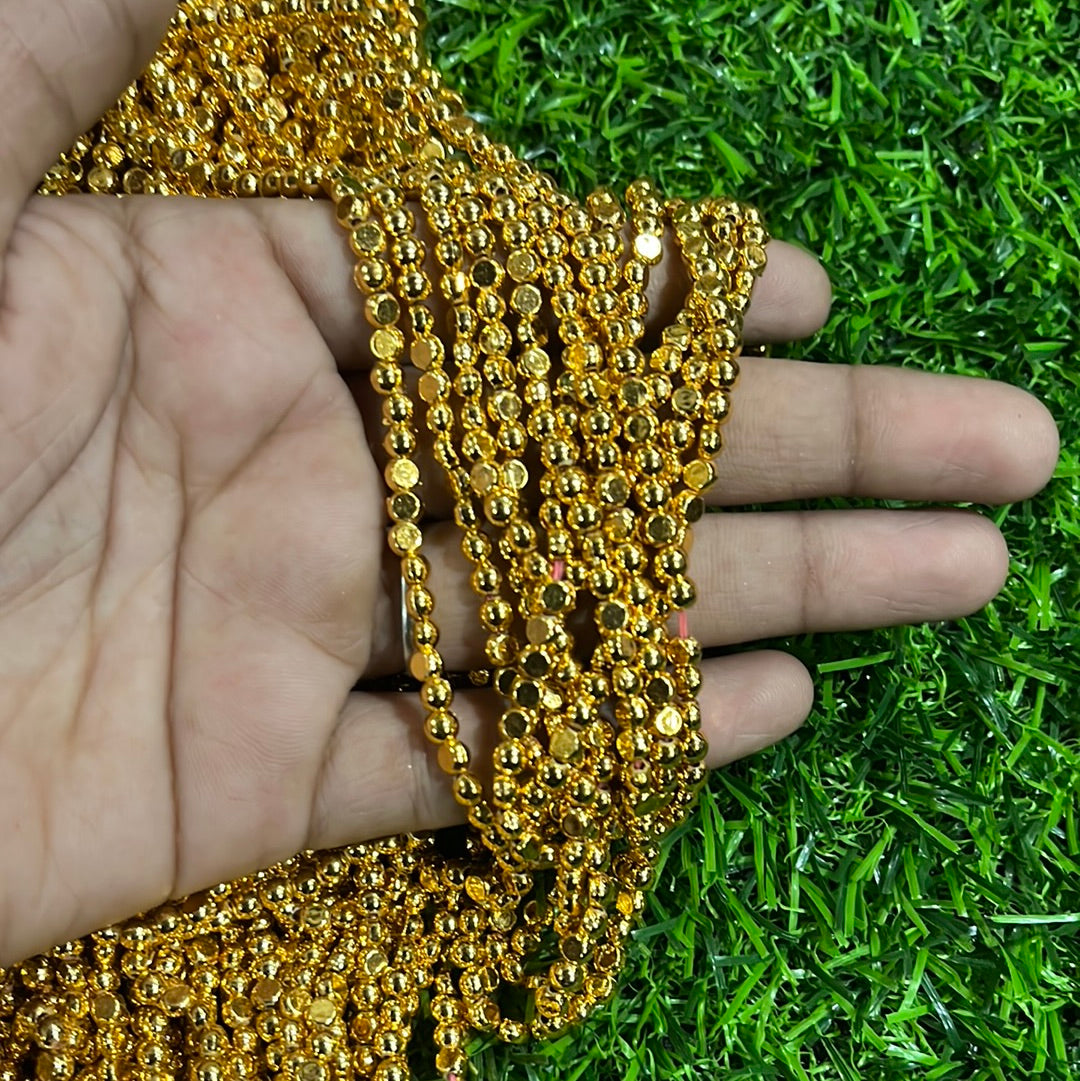 4mm Golden half beads beads -500beads in a bunch