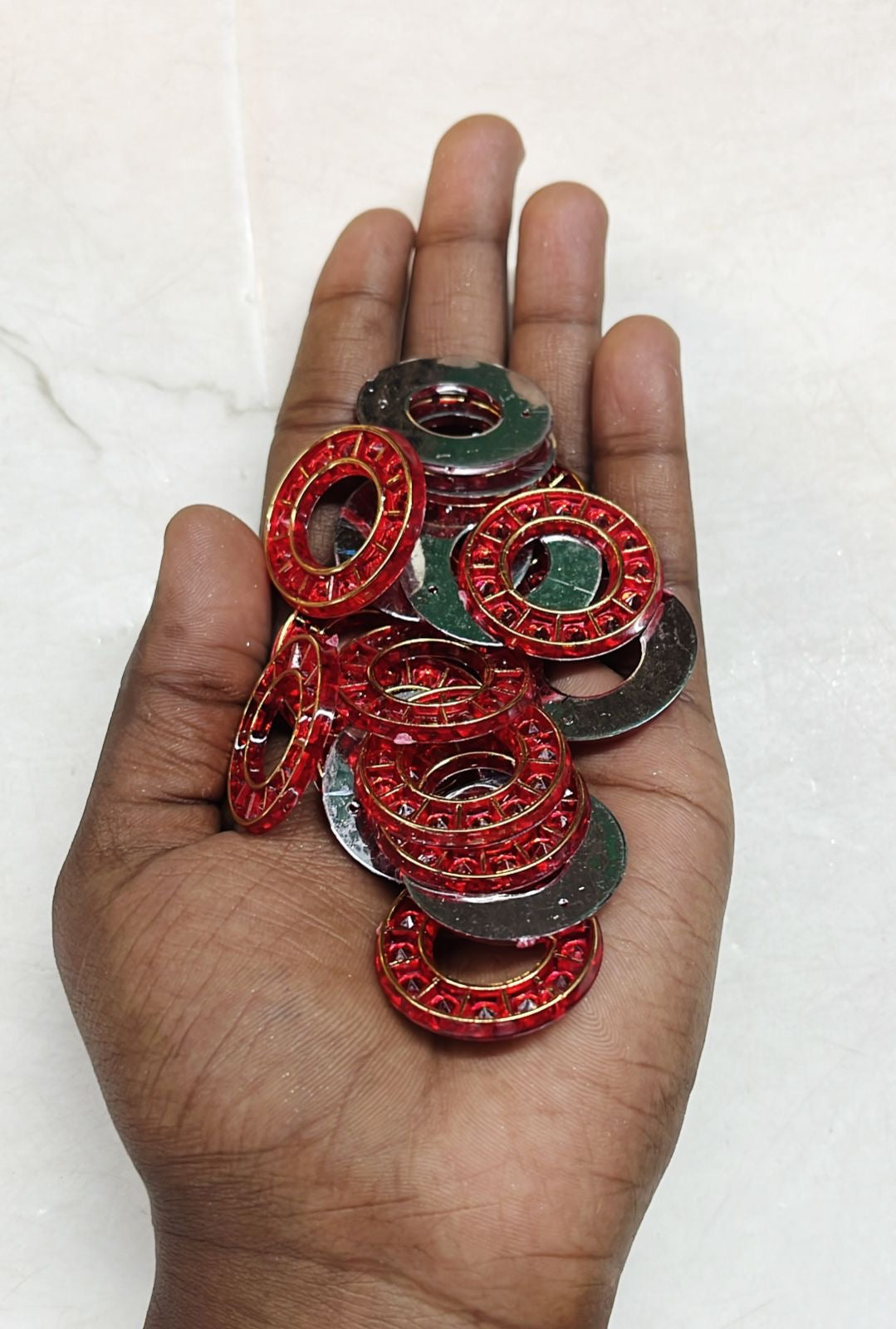 Rakhi kundan 50g-1pack assorted