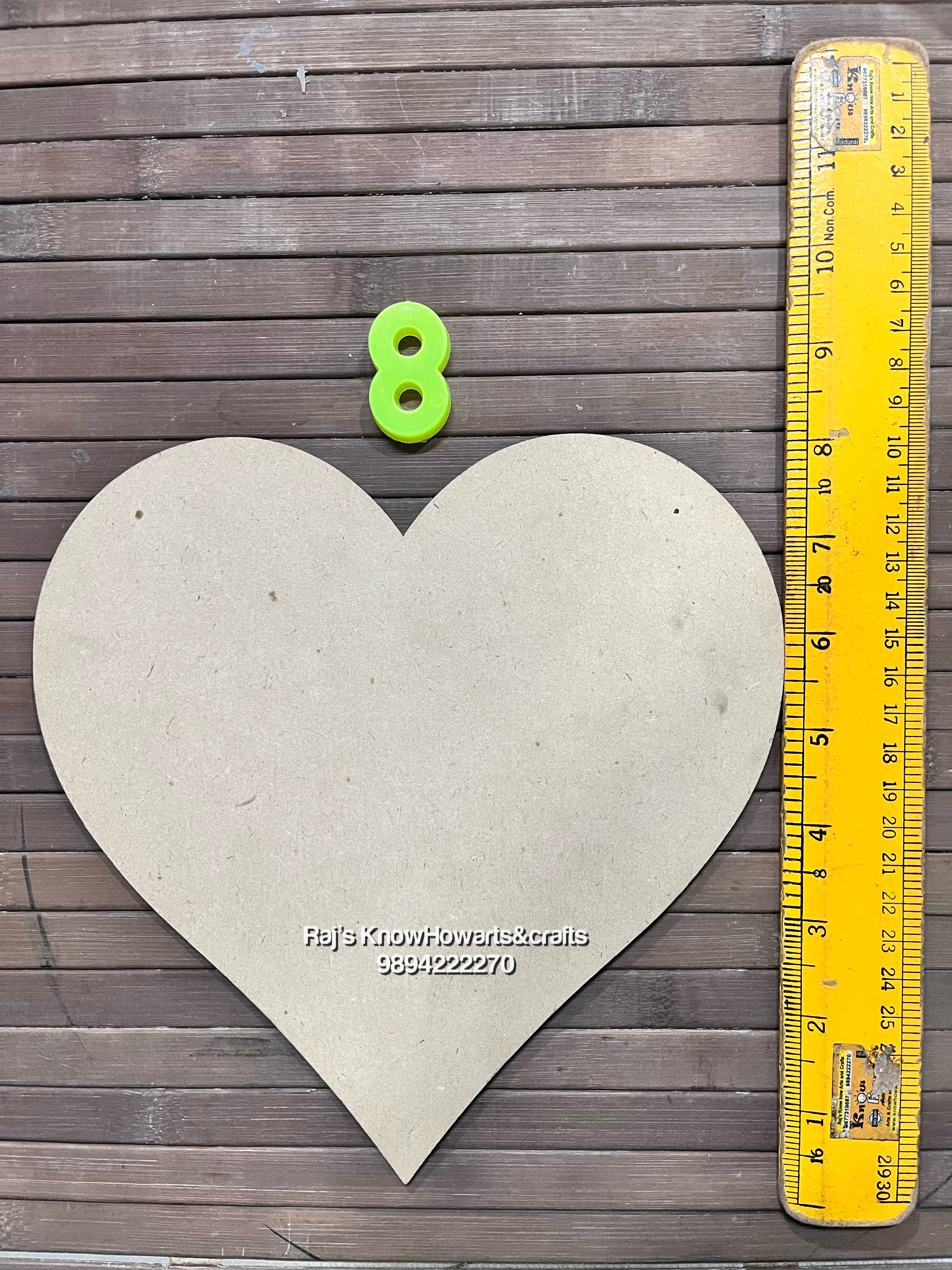 MDF Heart 8 inch