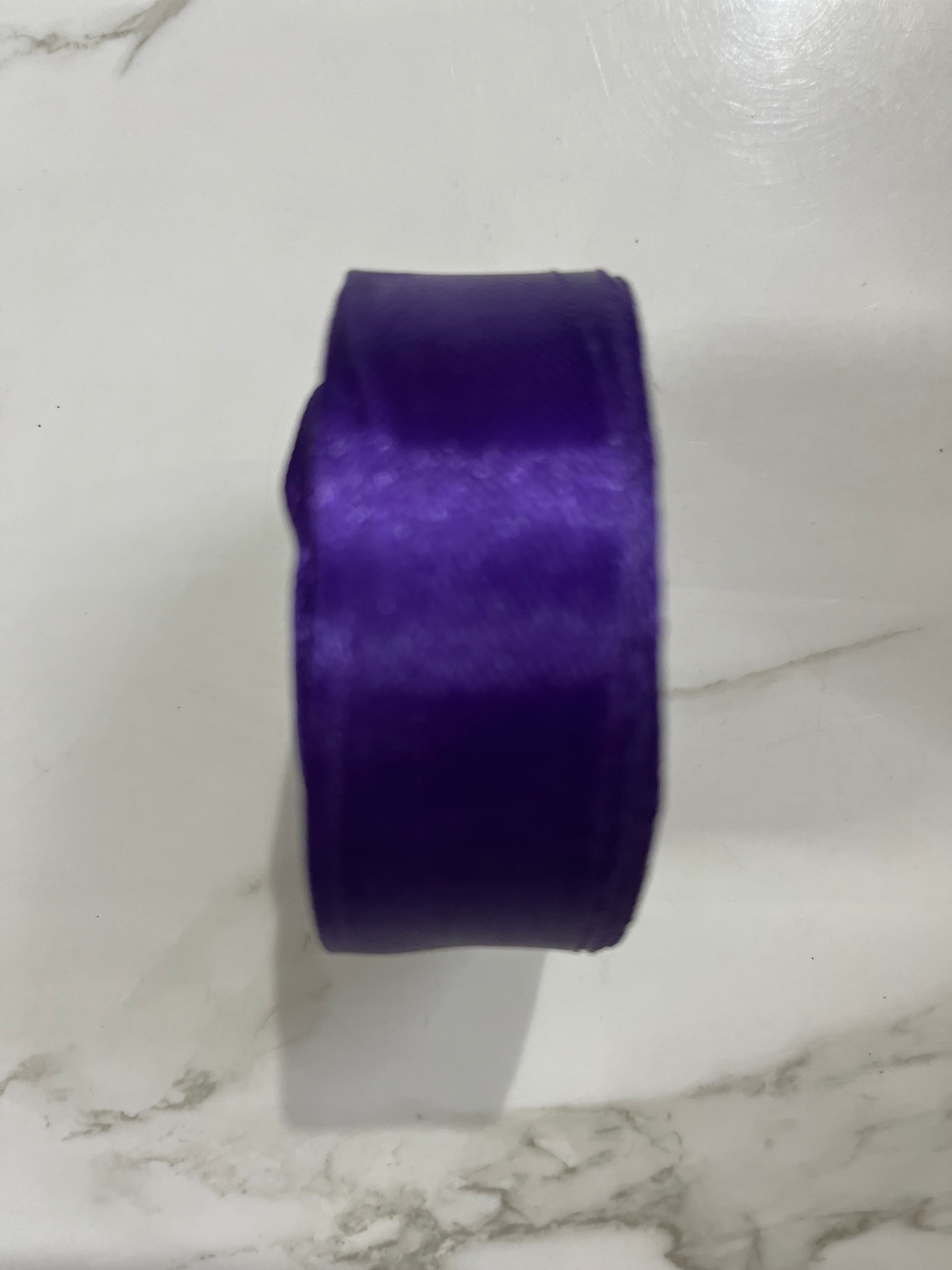 Satin ribbon-Dark violet