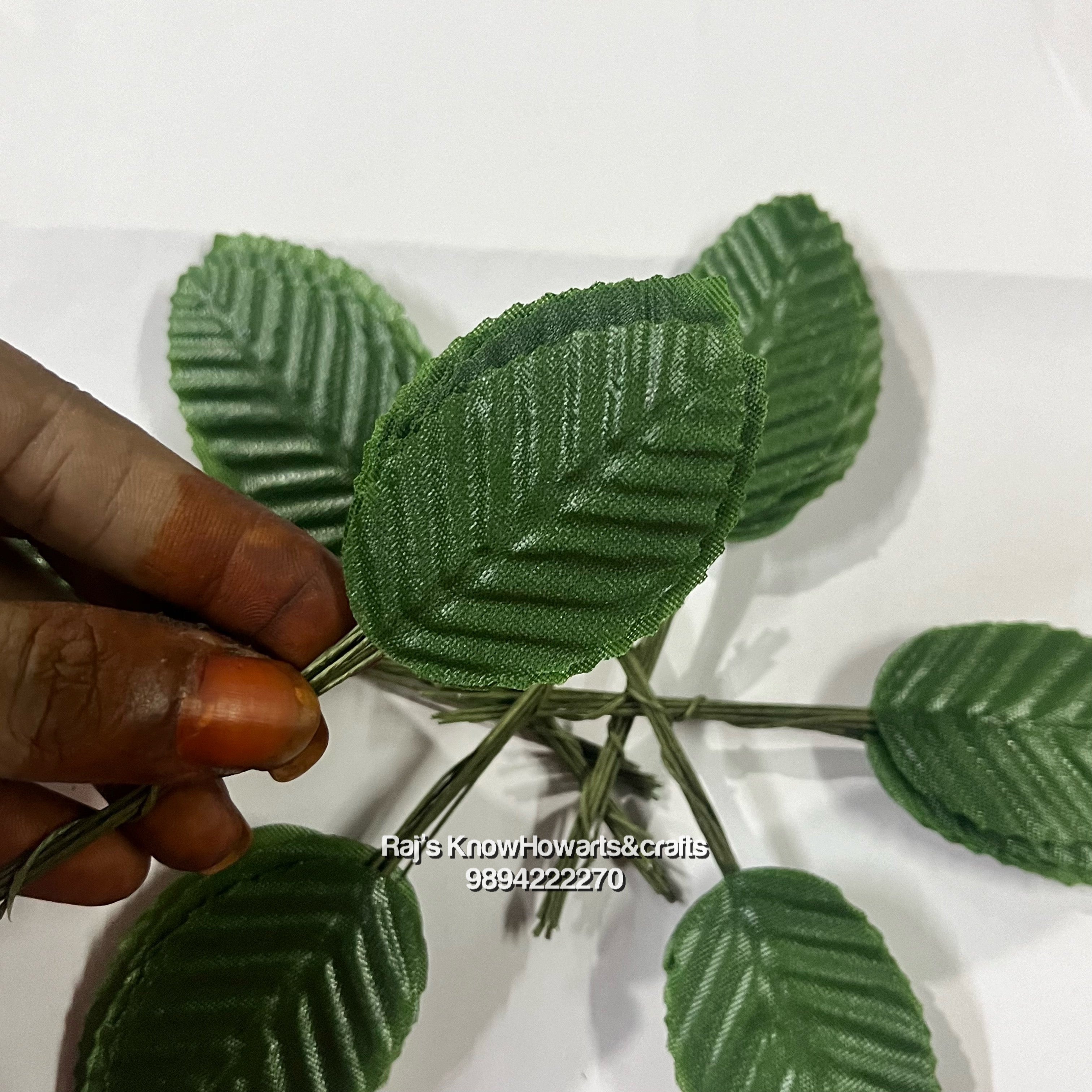 Artificial silk  green leaf flower - leafk