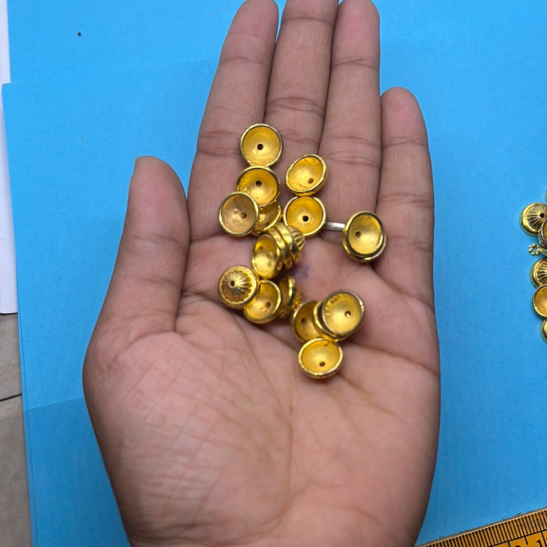 Bead cap gold more than 25pc
