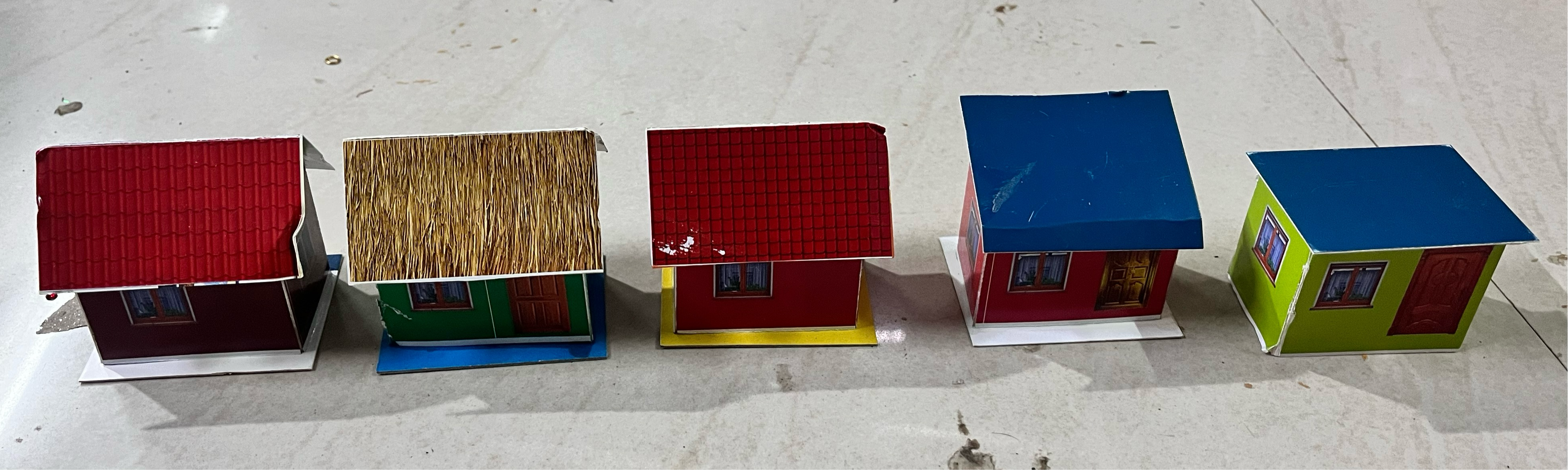 PAPER HOUSE 5PCS-HOME