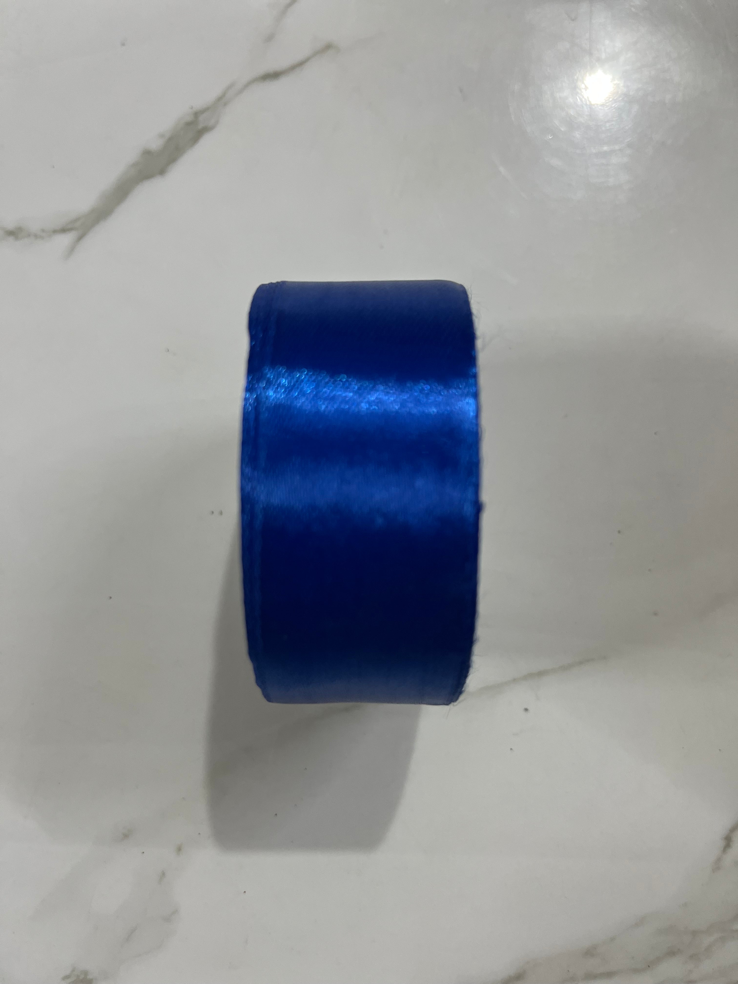 Satin ribbon-dark Blue 1 inch