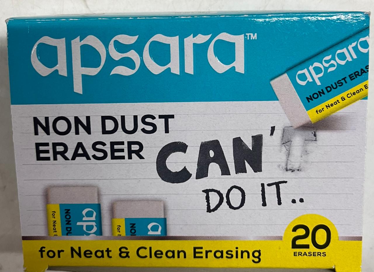 Apsara Eraser 20 Pieces Small 1box – KnowHowArtCraft