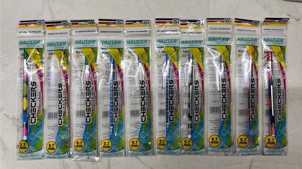 0.7mm Hauser checkers mechanical pencil 10 pencil in a 1 box - 5149 ...