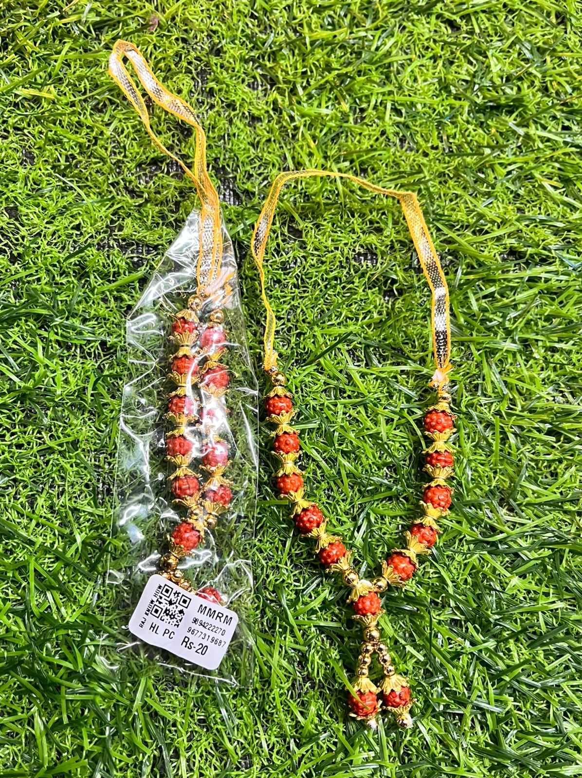 MINI MUTHU /RUDHRAKSH MAALAI -MMRM 1pair (4piece)