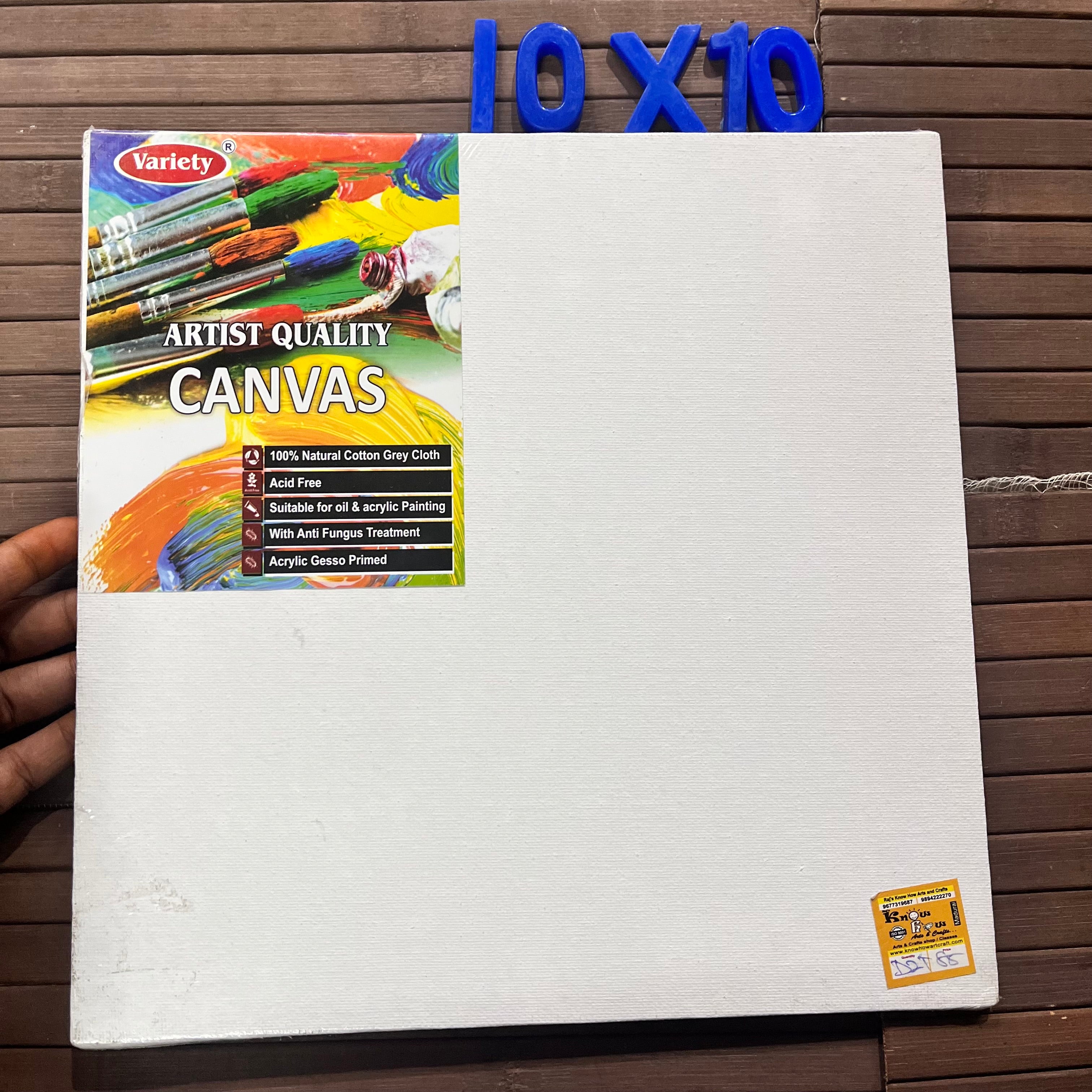 Canvas board 10x10 inch