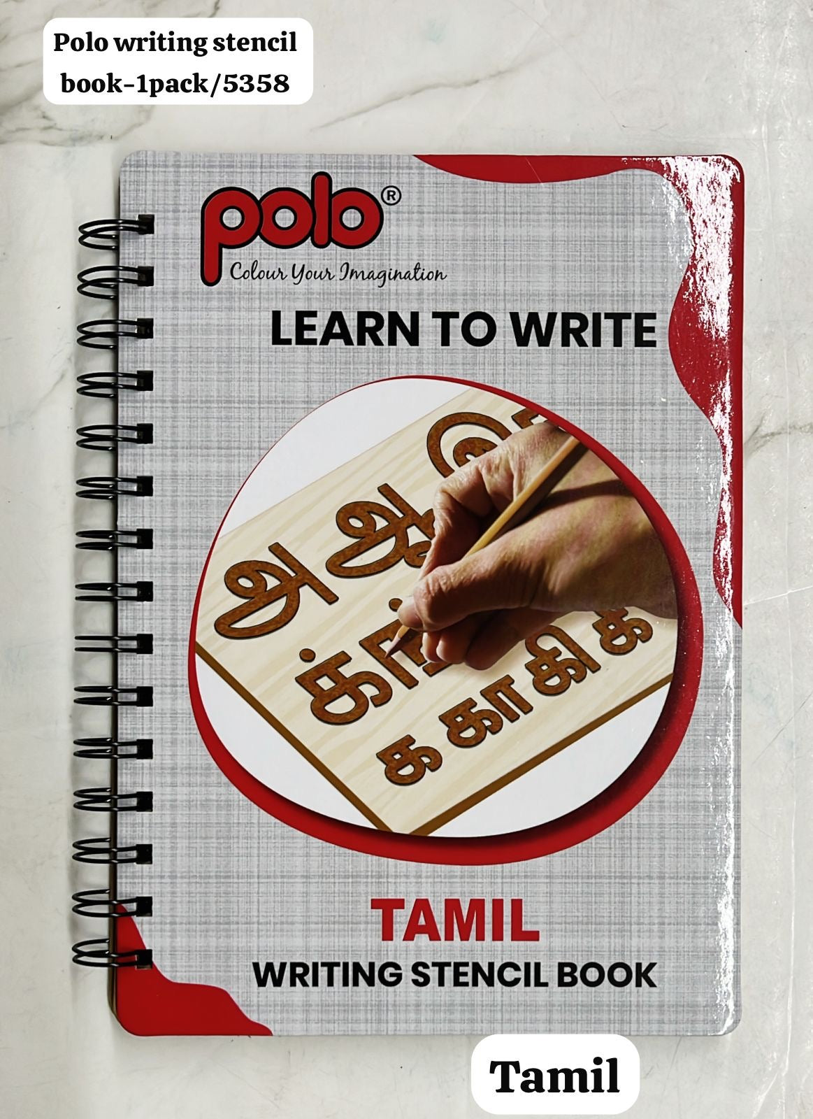 Polo writing stencil book assorted-1pack