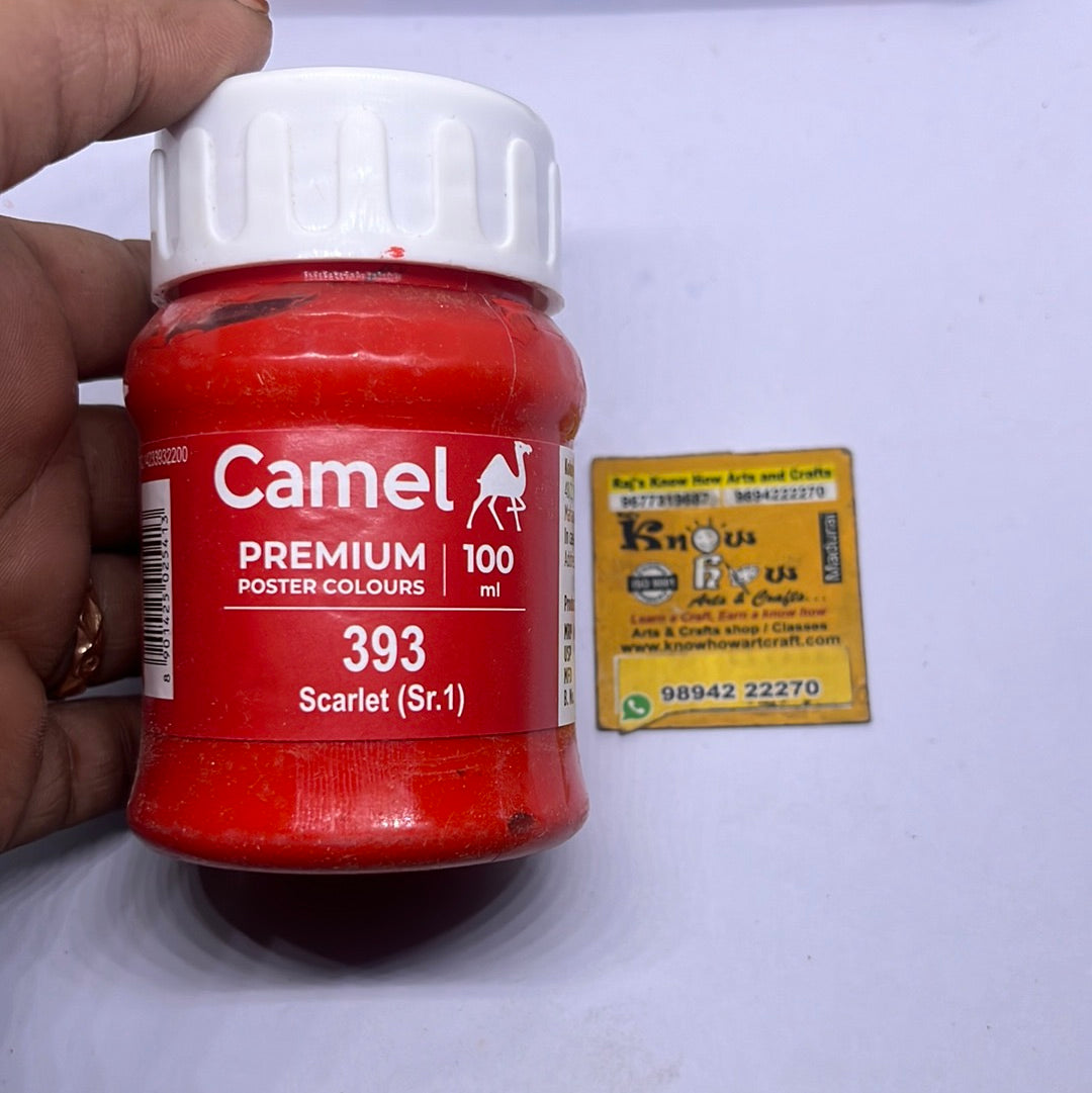 Camel premium poster colours scarlet  100 ml