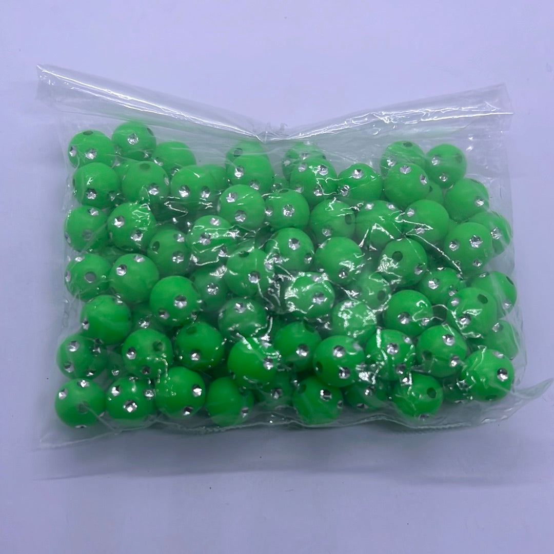stone Acrylic color beads -50g 3