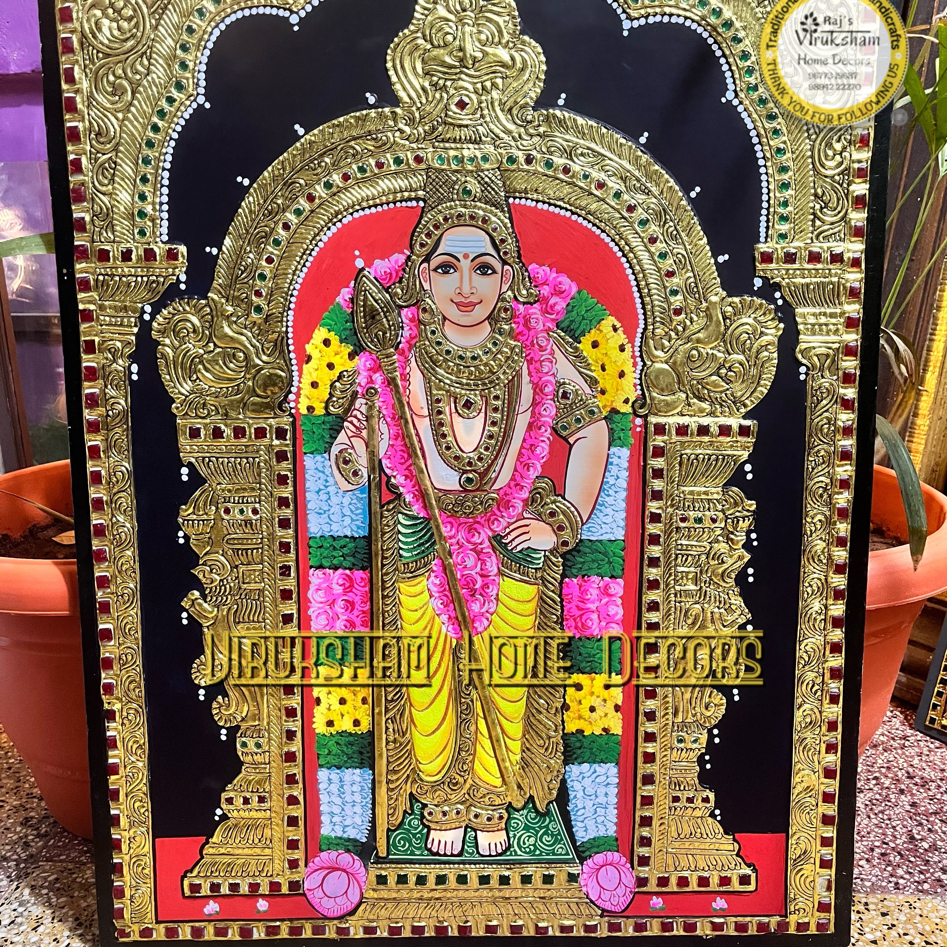 Murugan 18x24 Tanjore painting -1 board