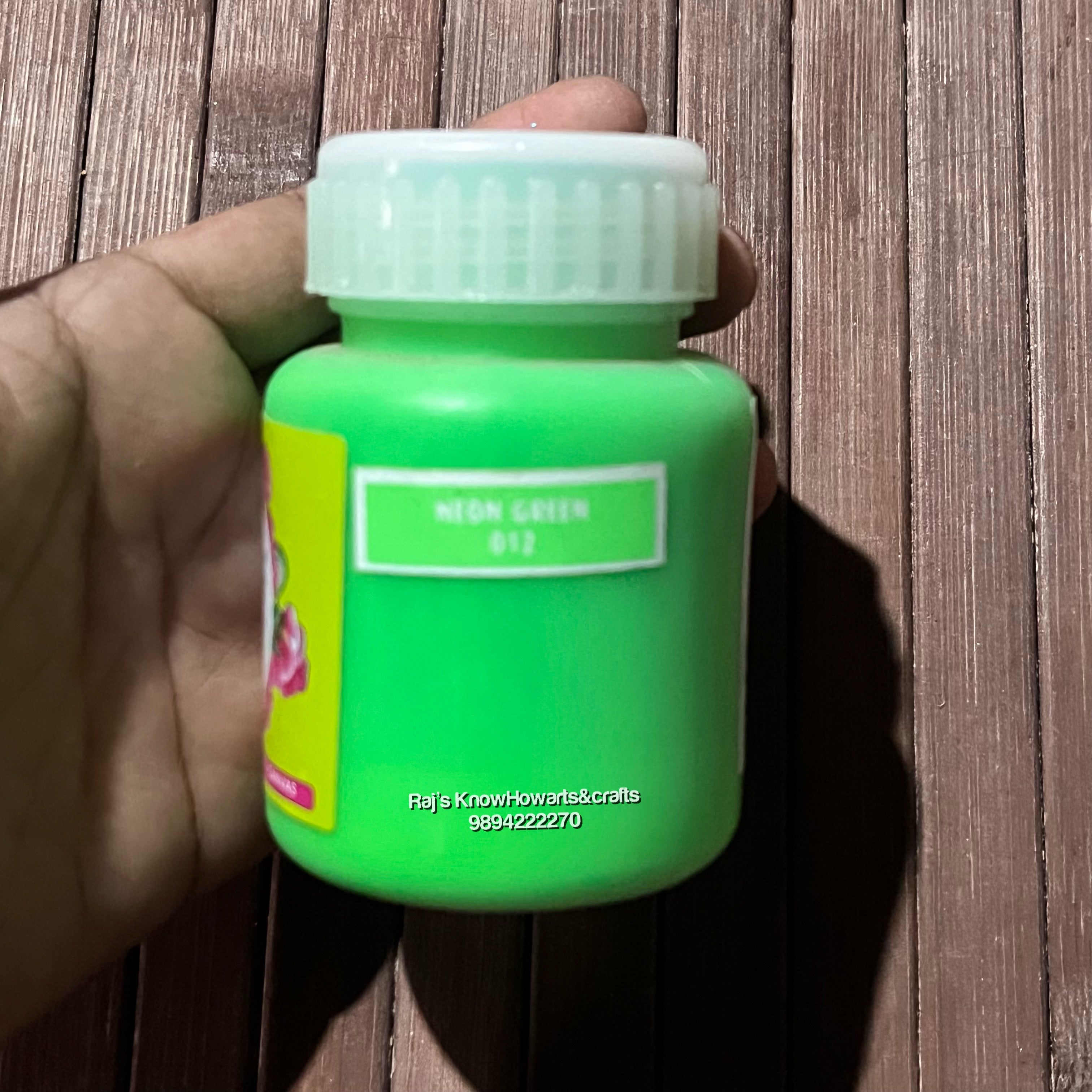 Neon Green 100ml fevicryl Acrylic color -1 bottle