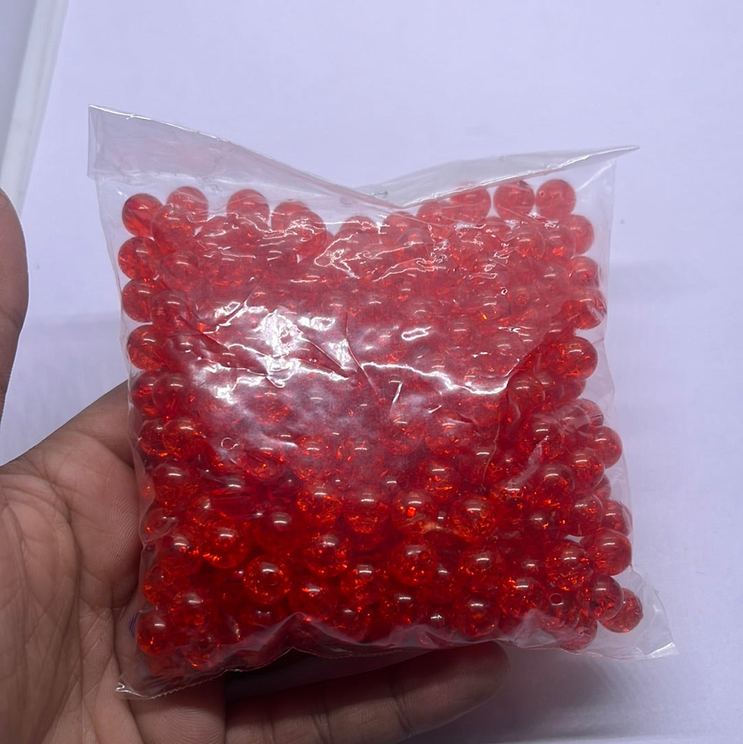 Acrylic  plastic color design beads -100g 4