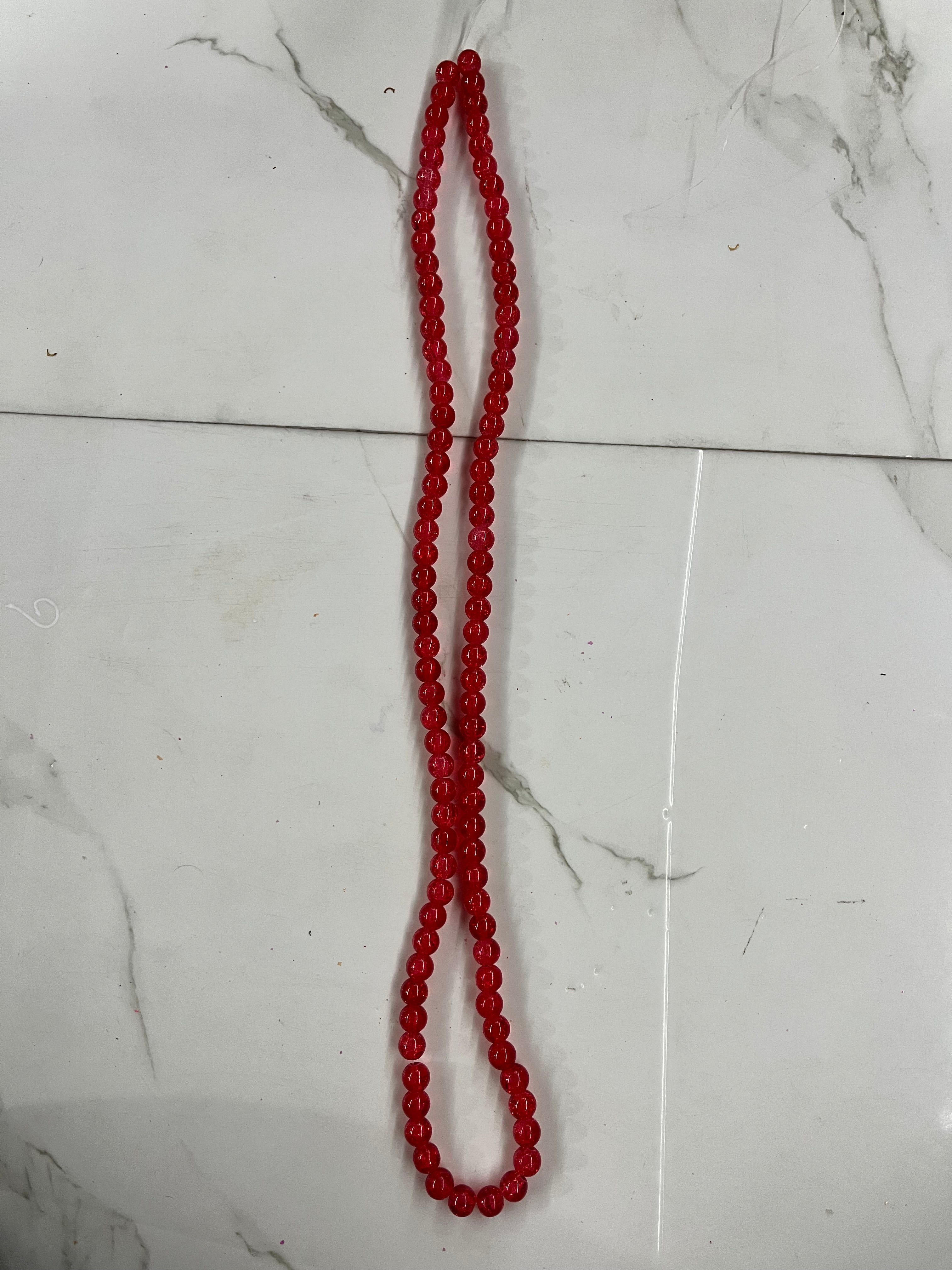 Crackle beads one line-7
