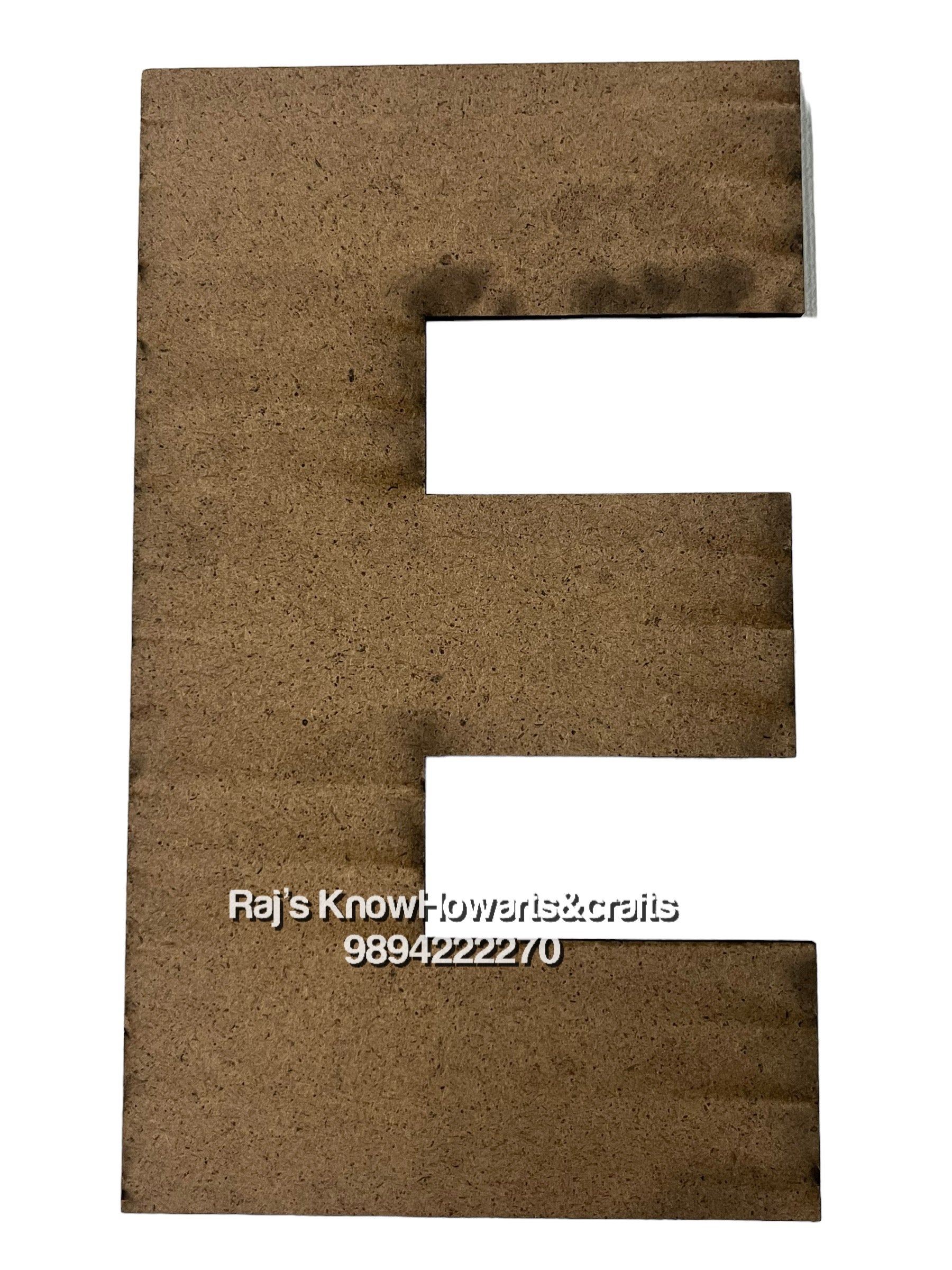 E-6inch 3d Mdf cutout alphabet