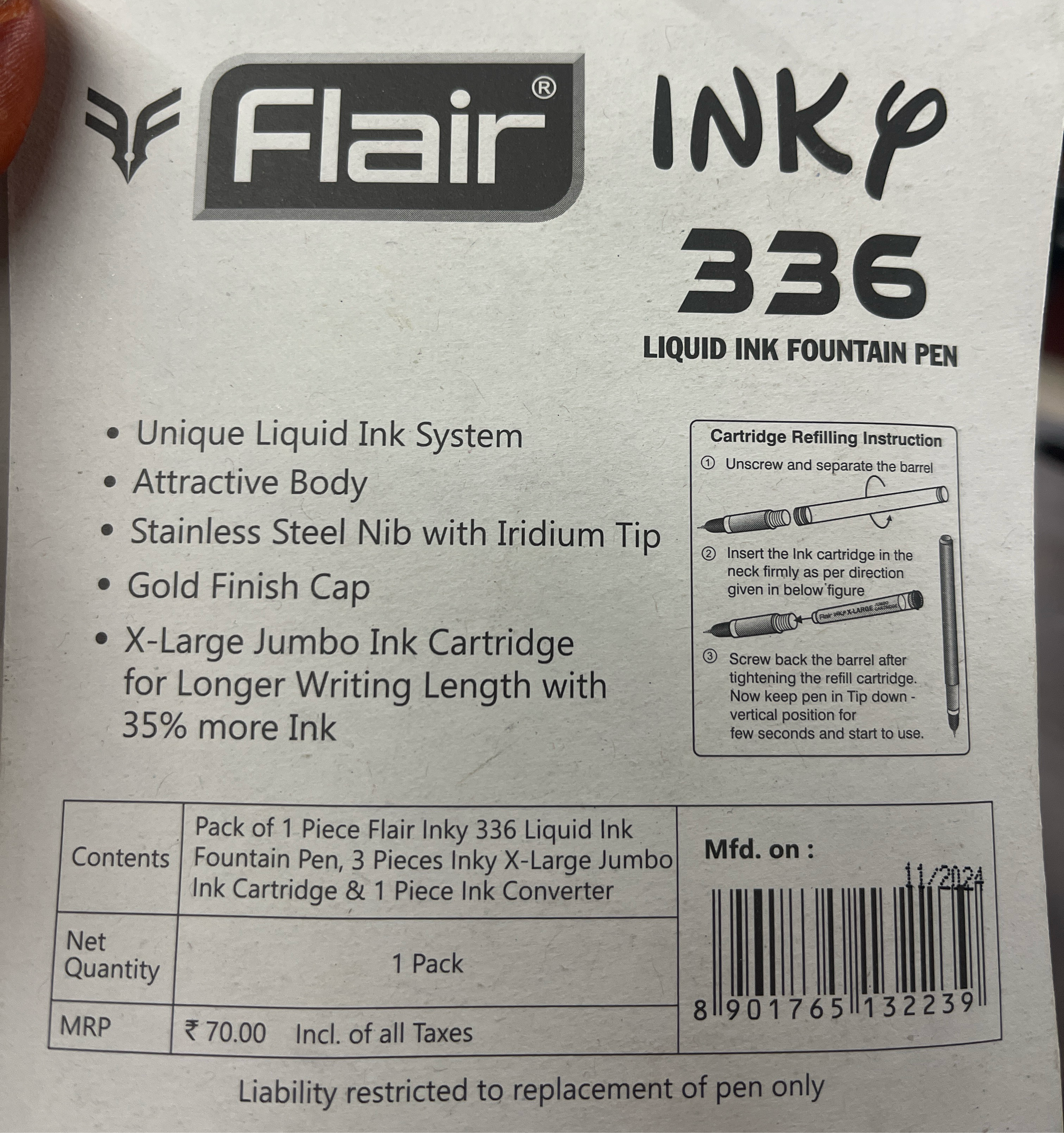 FLAIR INKY FOUNDATION 336