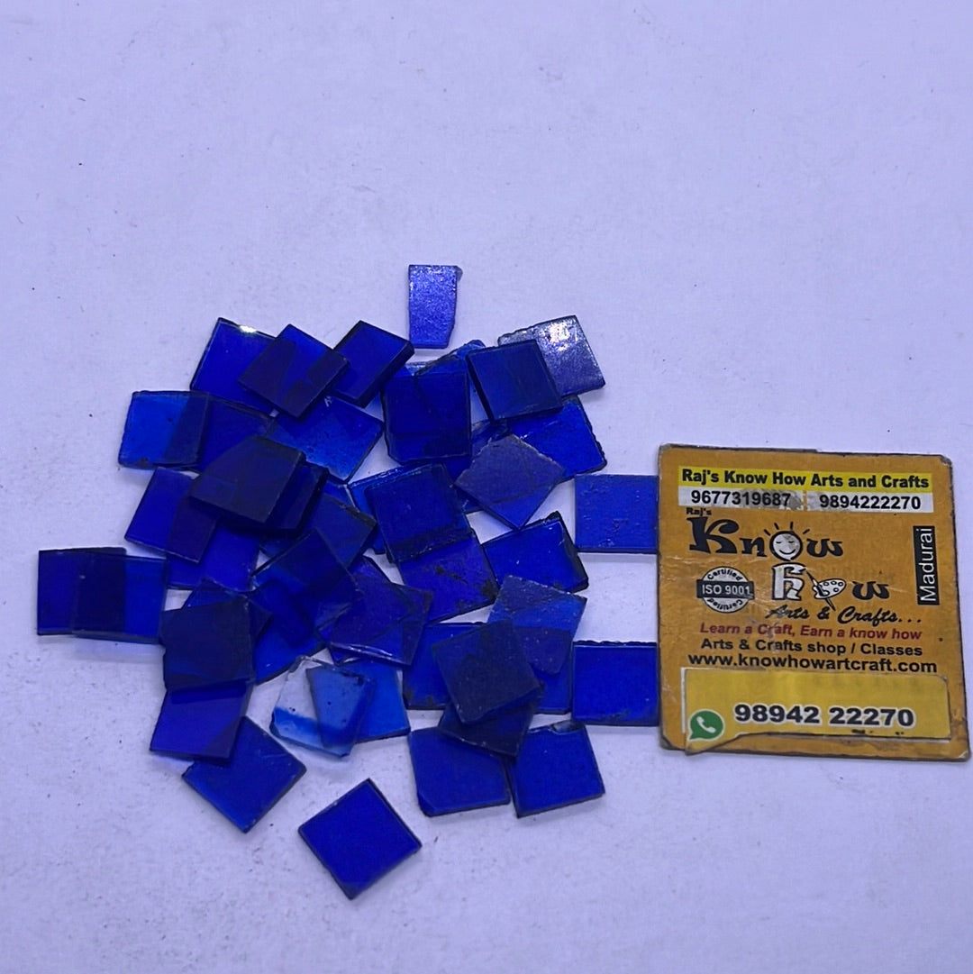 Stained glass mosaic Square 50g in a pack