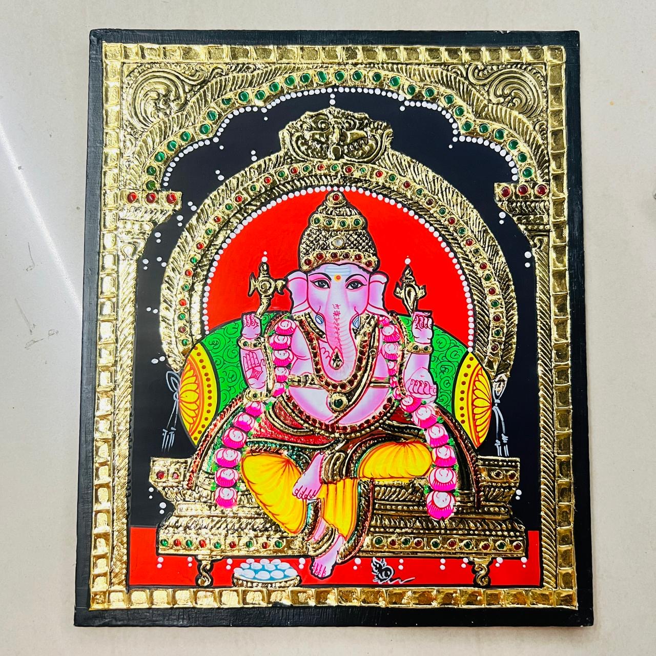 Vinayagar different collection assorted 1pack Tanjore painting 10x12(15days delivery form payment date)