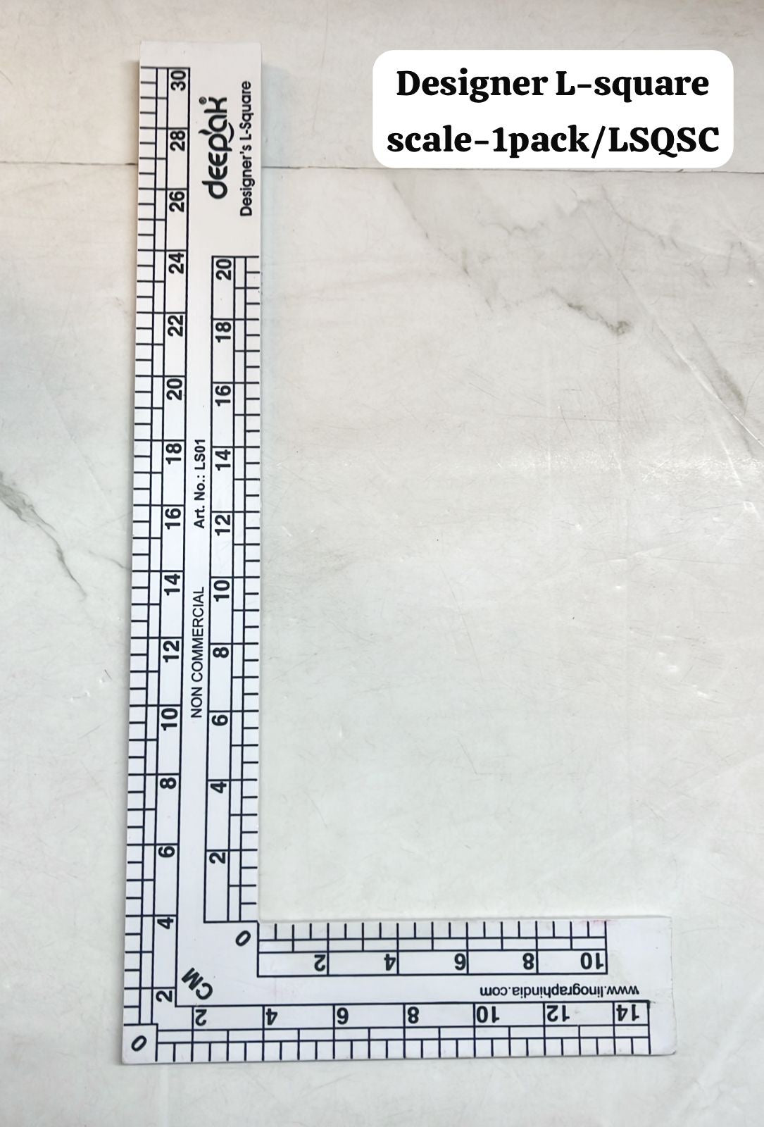 Designer L-square scale -1pack/LSQSC