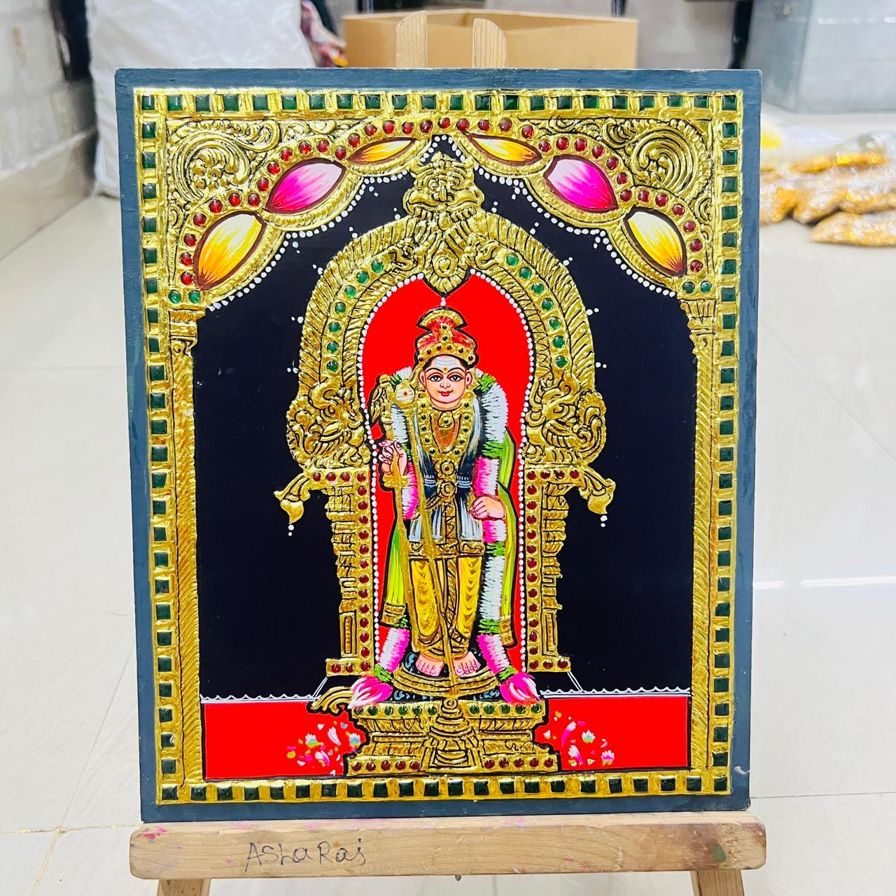 Raja Murugan Tanjore painting 10x12(15days delivery form payment date)1pack