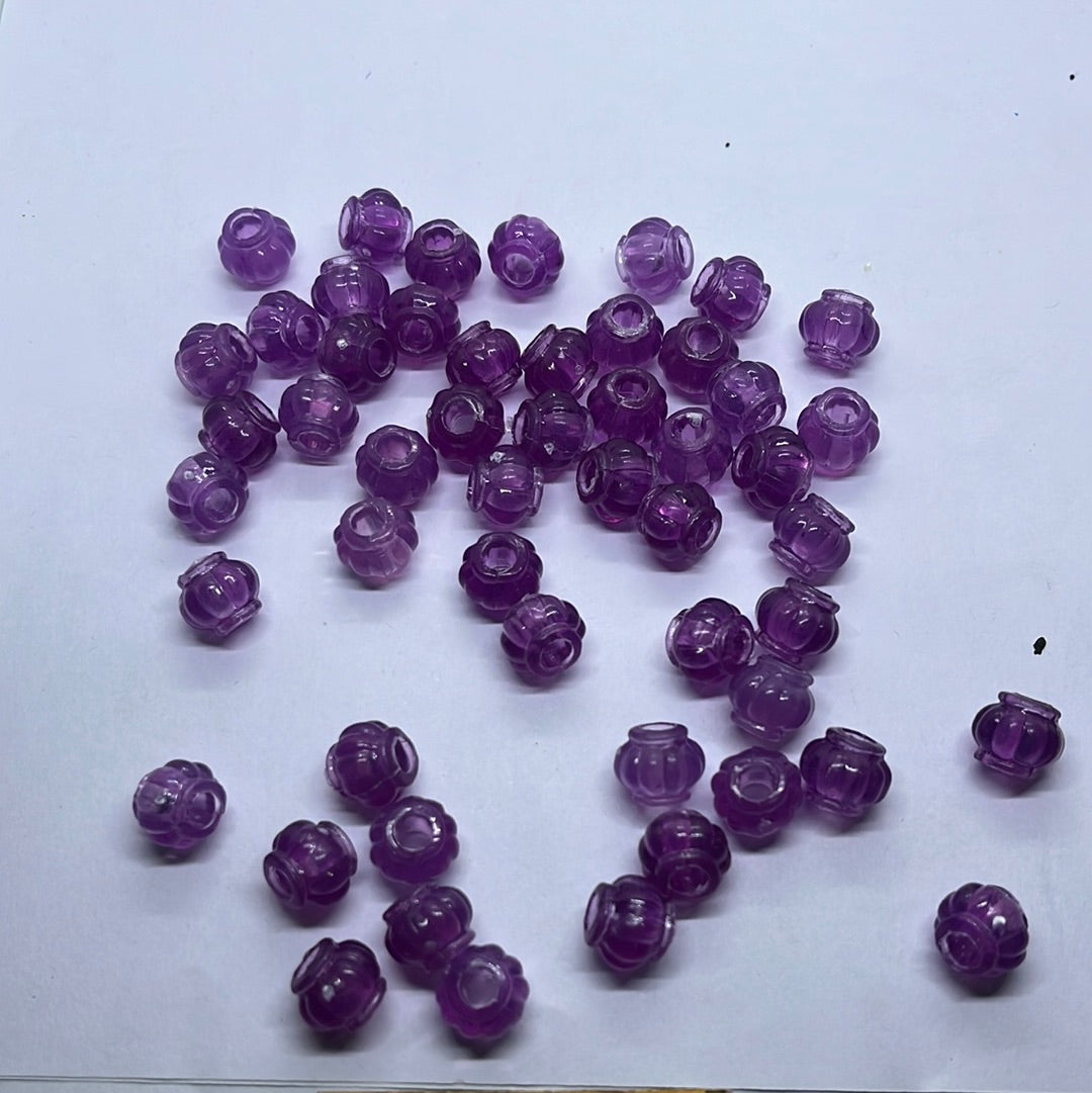 Acrylic violet  color small beads -100g 6