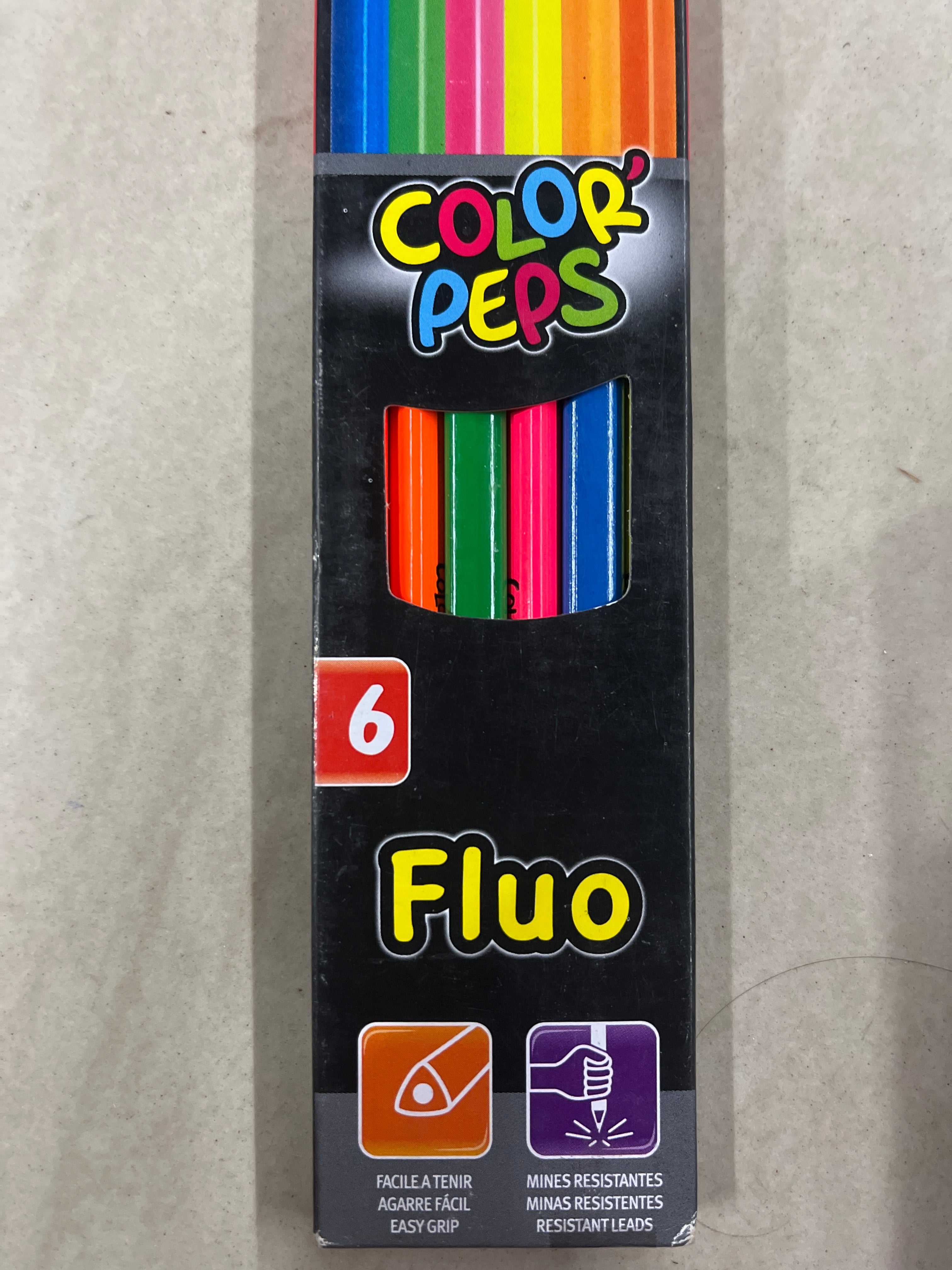 Maped colour pencil fluo 6 shades - 832003