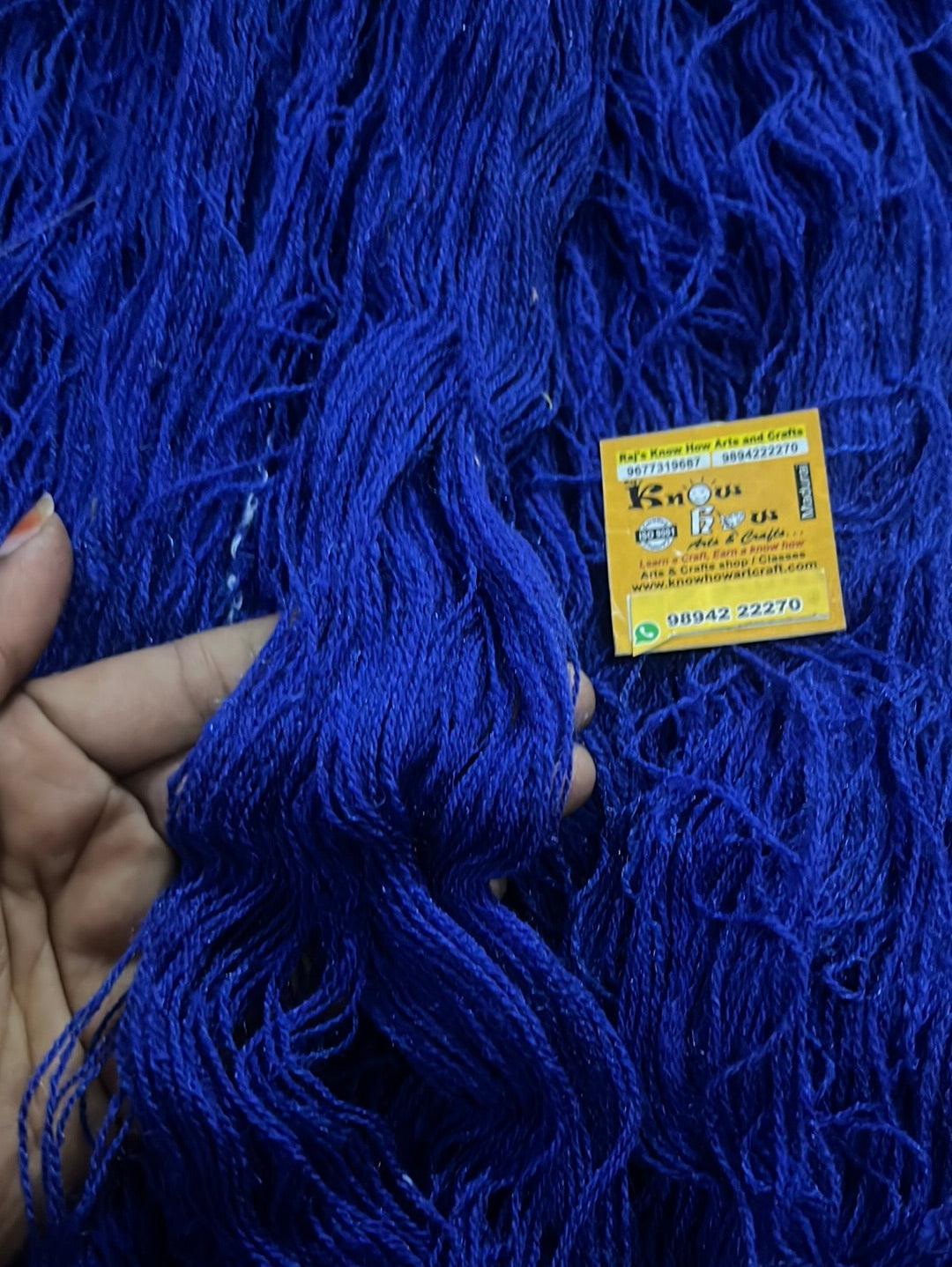 Ink blue Woolen thread - 200 g