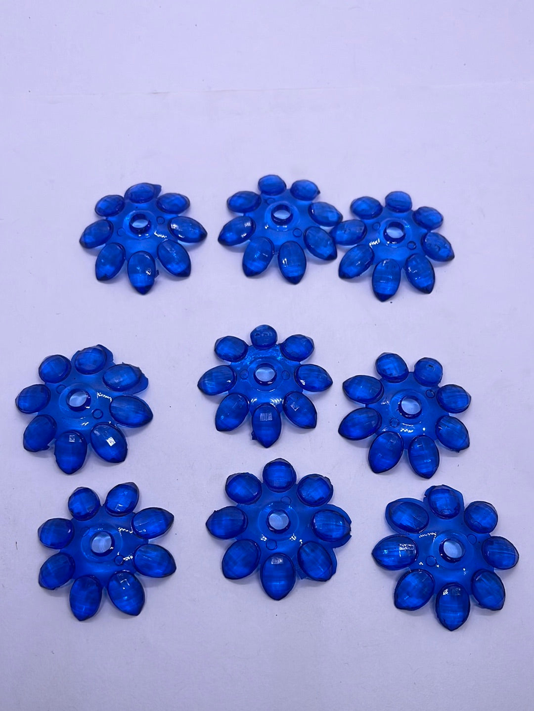 Acrylic  plastic color flower  beads -100g 2