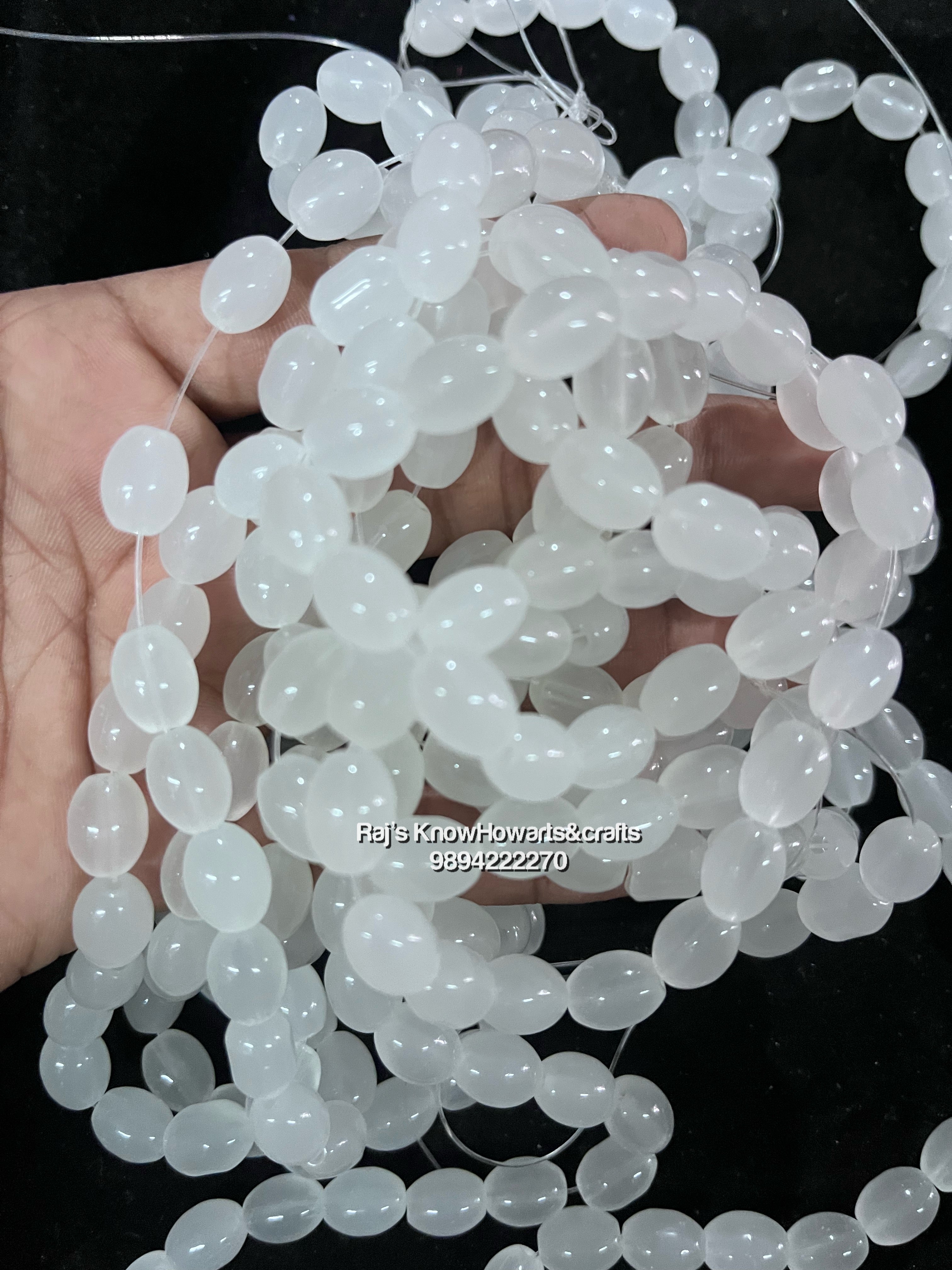 Bracelet beads Transparent colour - 1 line