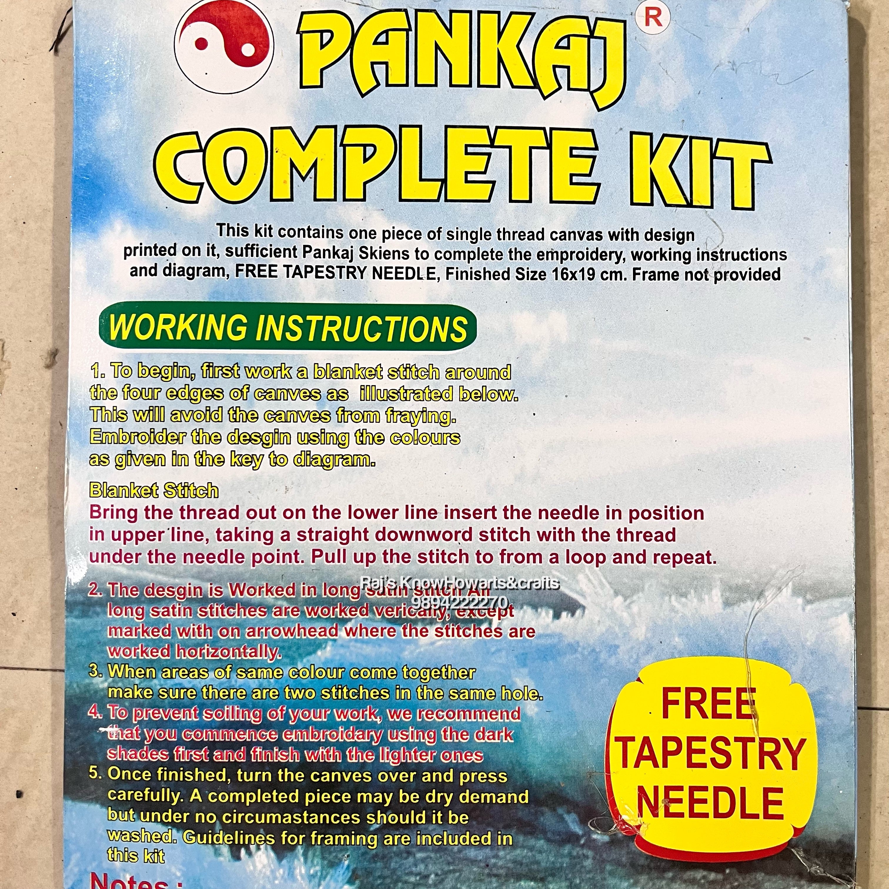 PANKAJ Quick STITCH KIT  small - 16x19cm