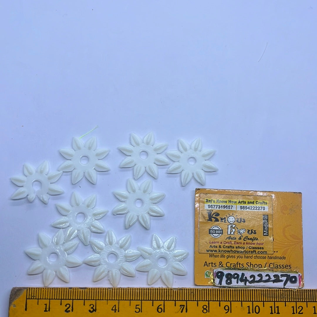 Acrylic plastic Artificial jasmine beads for jewelry making 100g in a pack