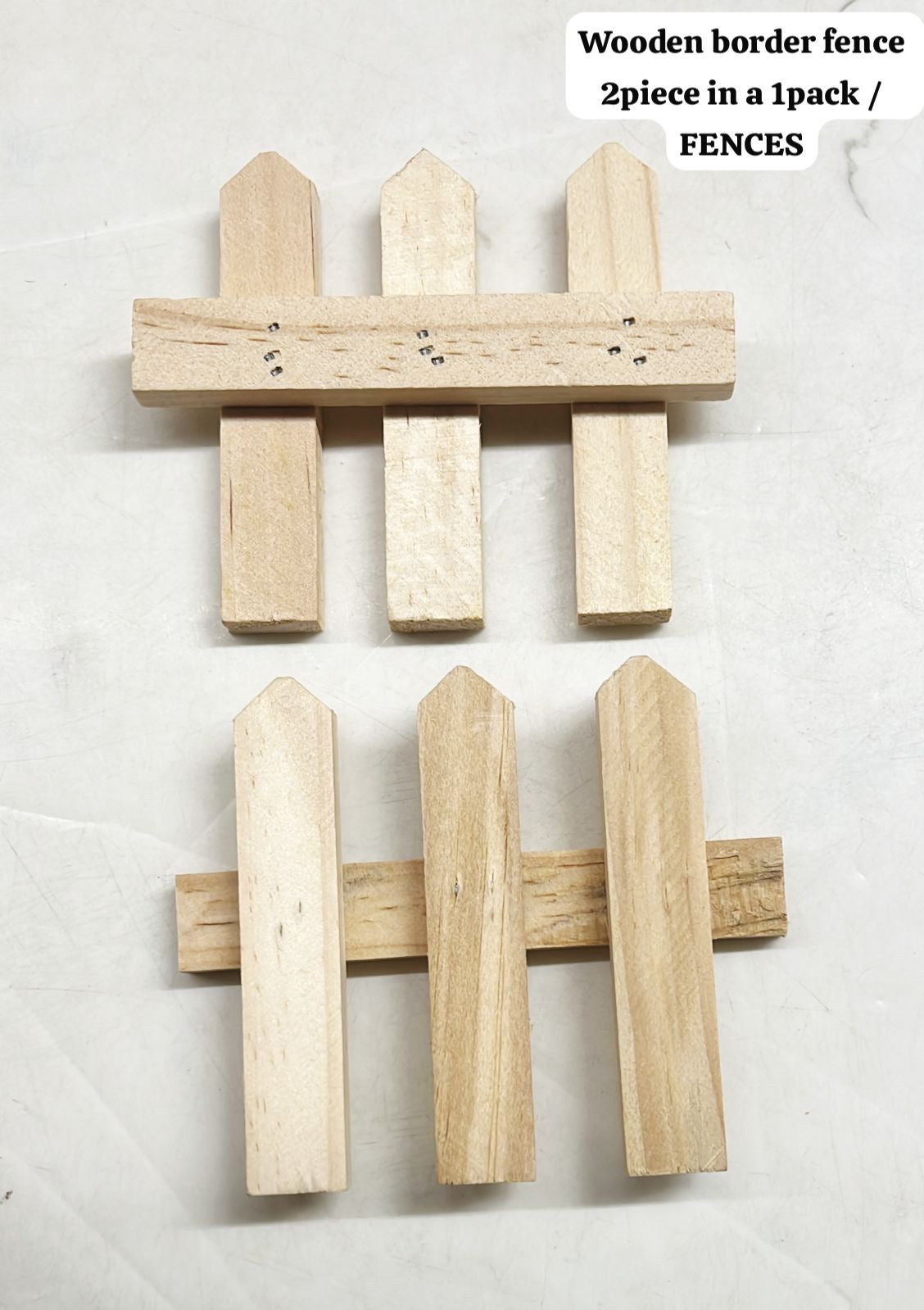 Wooden border fence 2piece in a 1pack /FENCES
