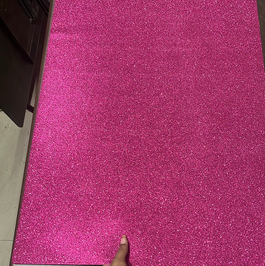 Dark pink Glitter Foam chart size 50cm x 70cm