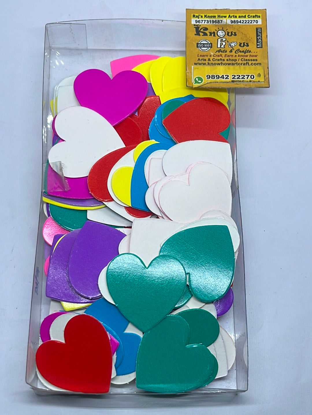 Paper Heart Assortment Rainbow paper heart – KnowHowArtCraft
