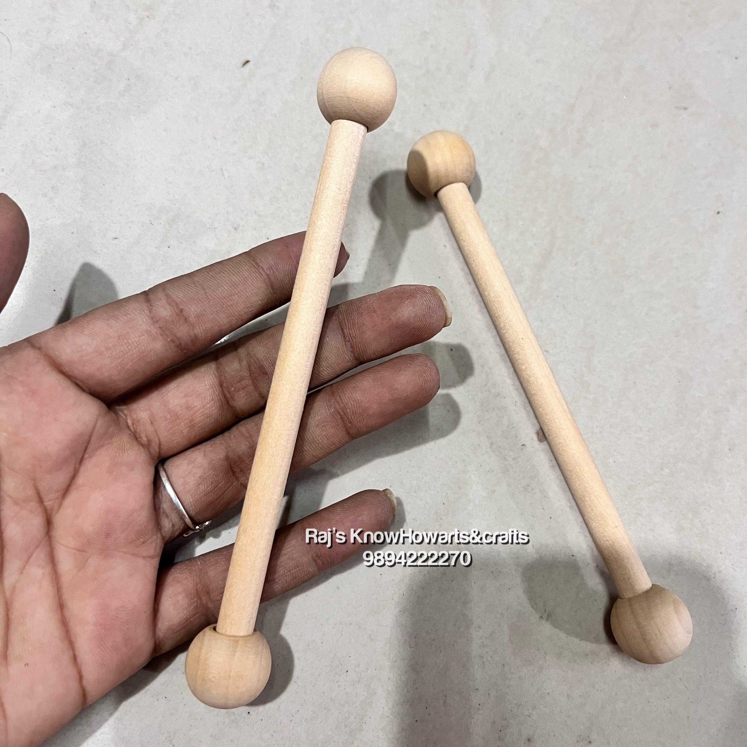 Wooden jula sticks - 2 pc