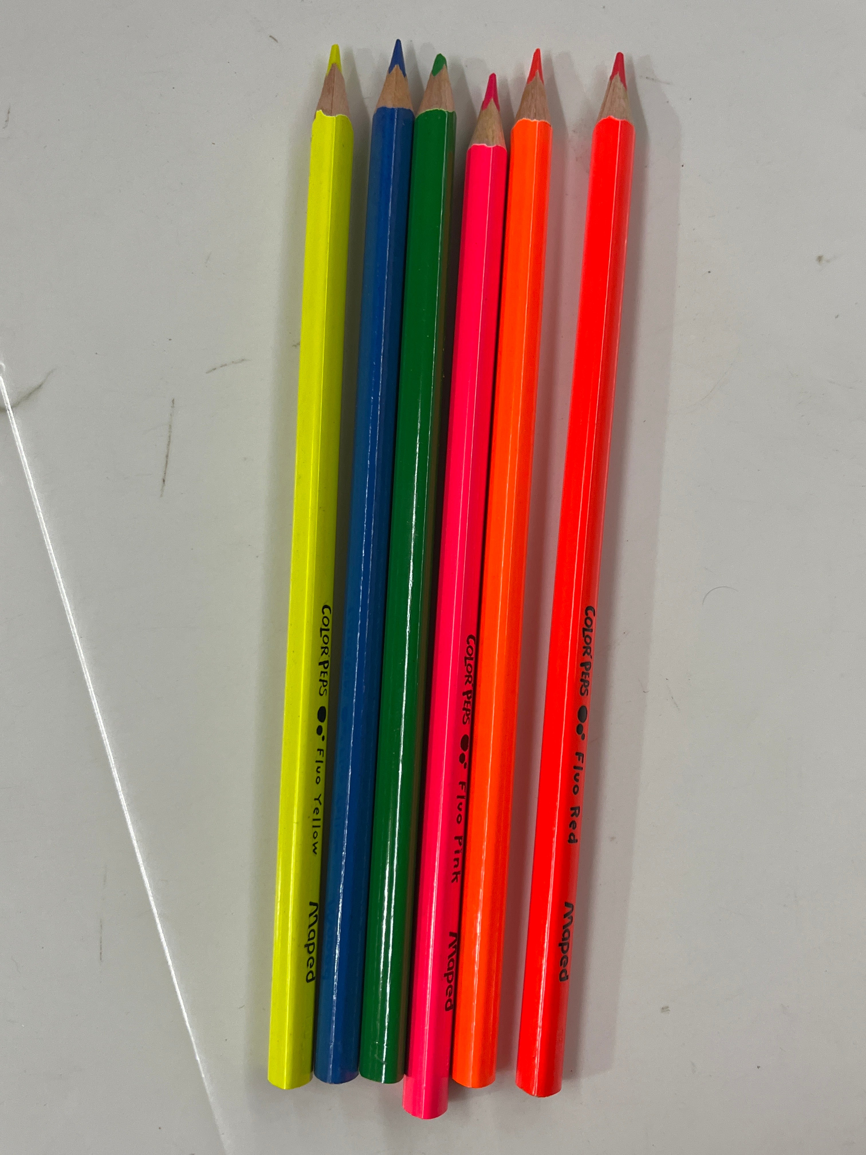 Maped colour pencil fluo 6 shades - 832003