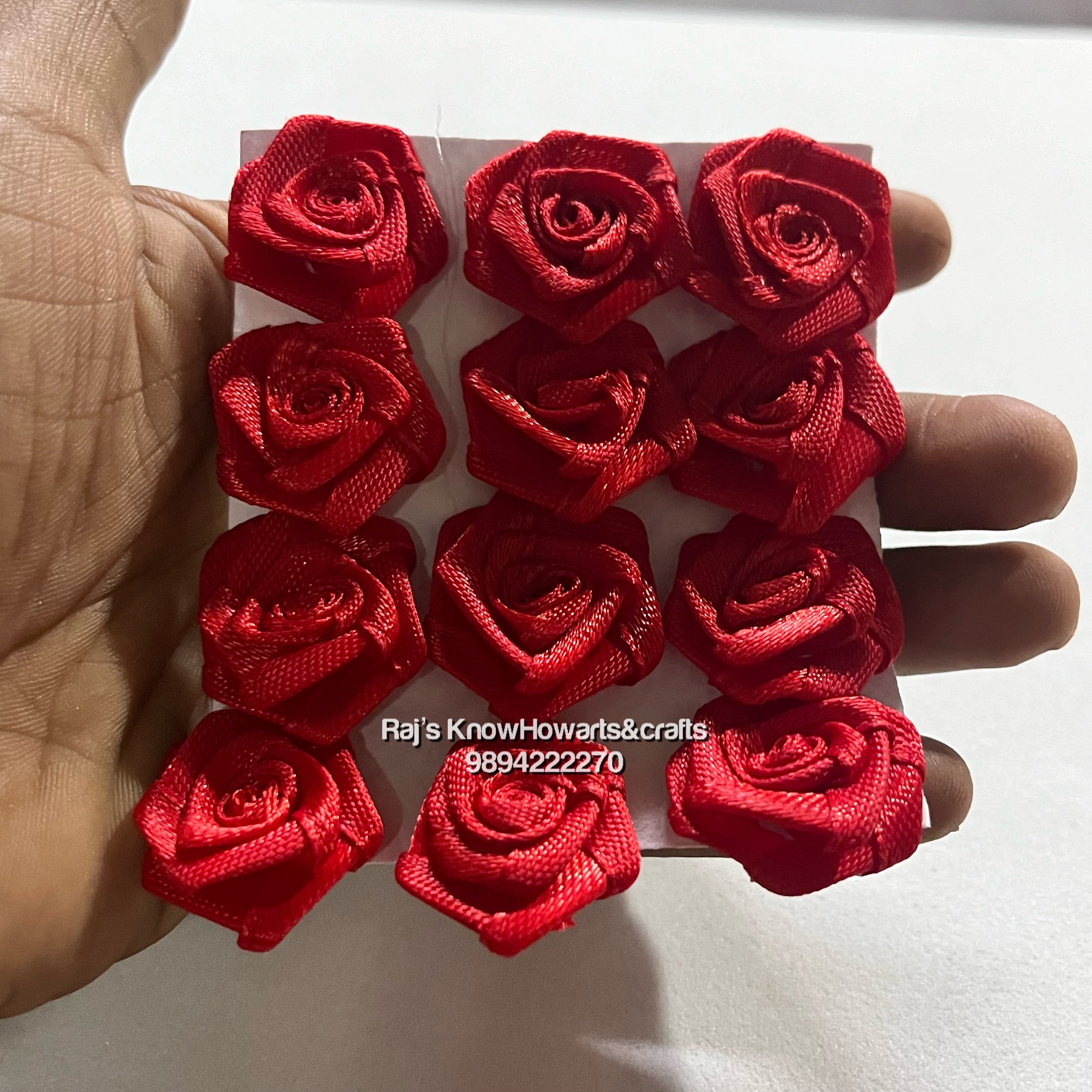 Red Satin Flower - SFL25