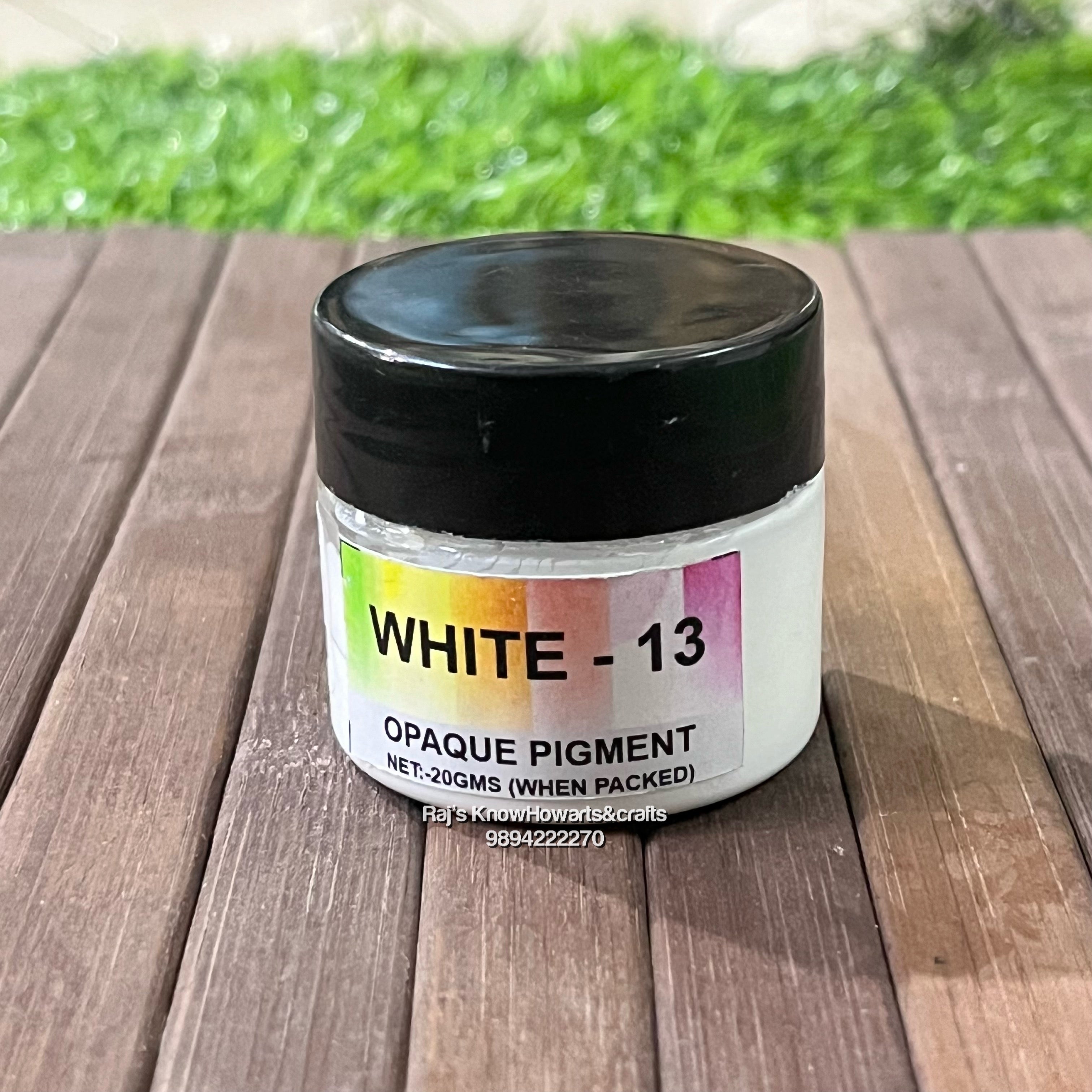 Resin pigment white - 1 pc