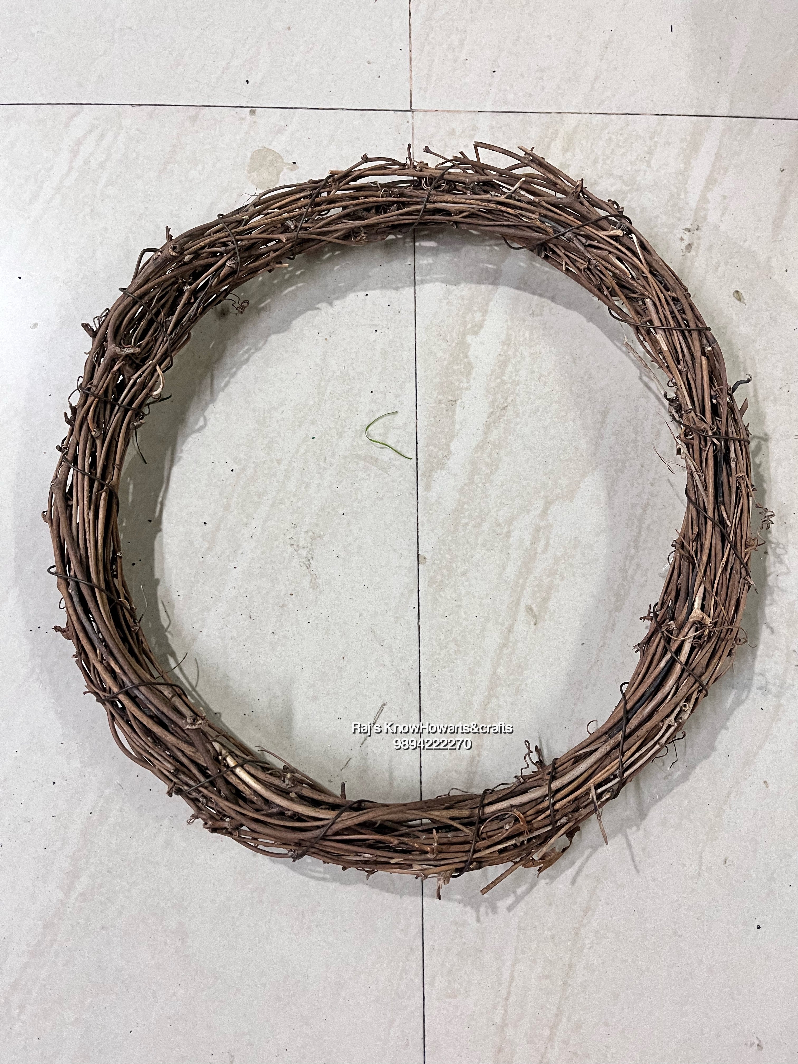 Bamboo Brown wreath 12”