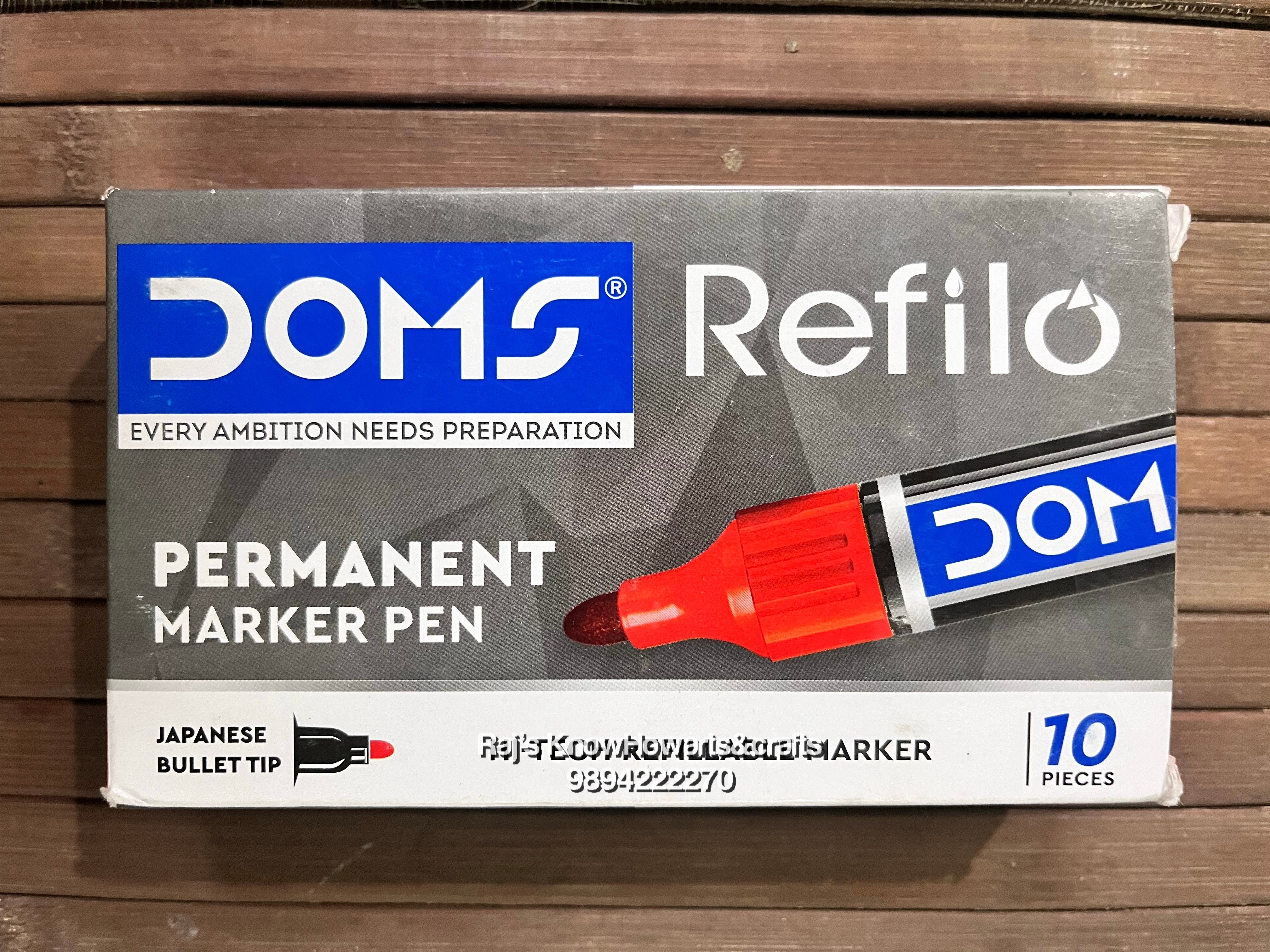 Doms Refilo permanent marker RED - 1 pc