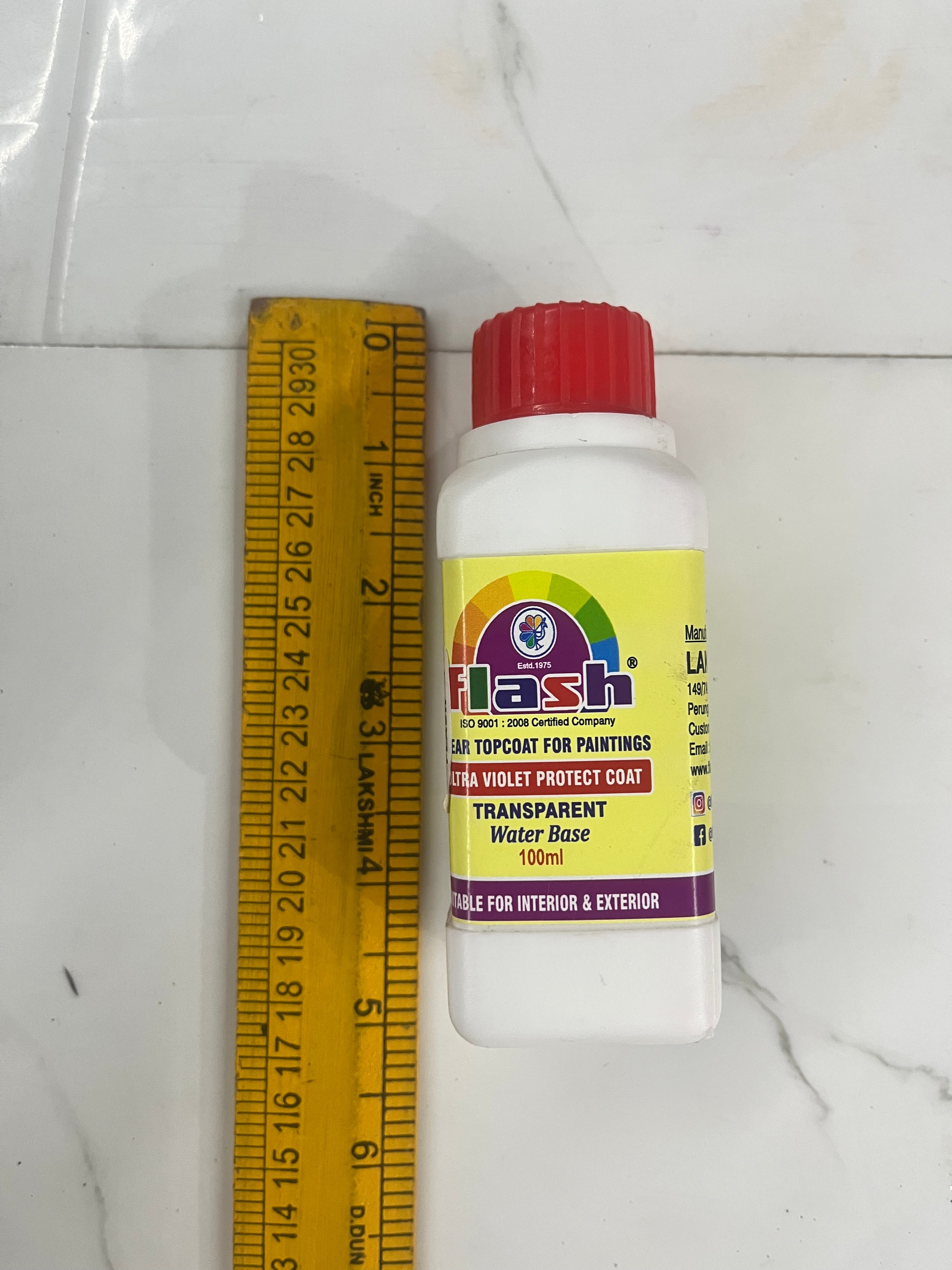 Flash Clear topcoat for paintings-100 ml
